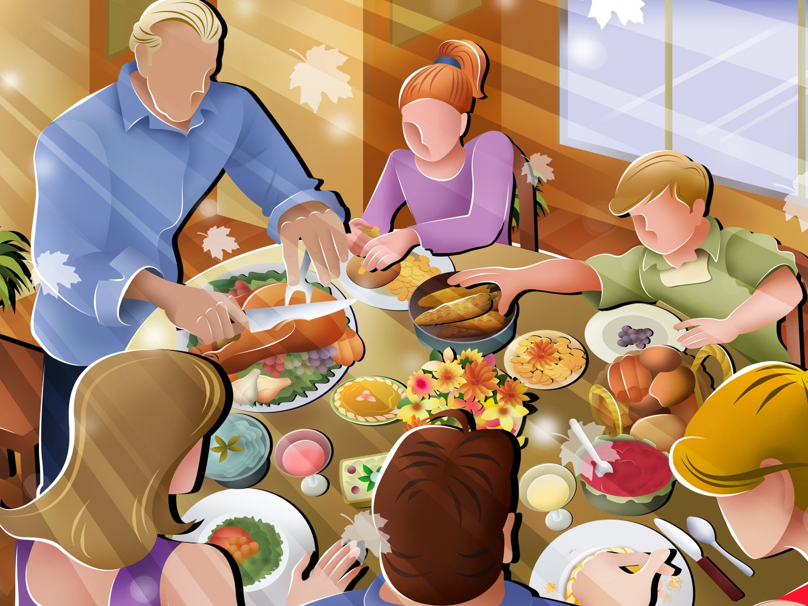 Thanksgiving theme wallpaper (2) #5 - 1600x1200