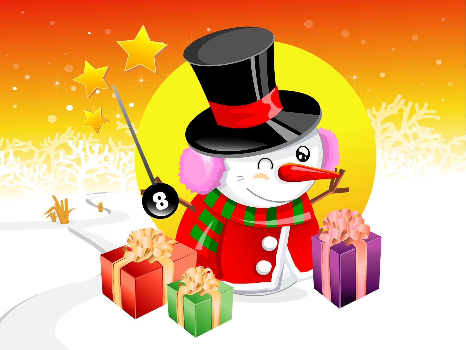 Vector Christmas wallpapers (1) #1 - 1600x1200
