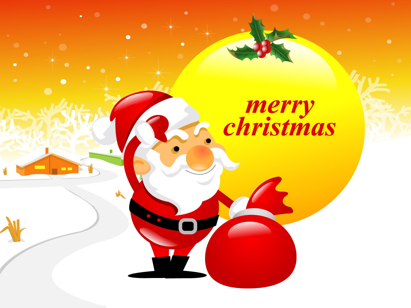 Vector Christmas wallpapers (1) #2 - 1600x1200