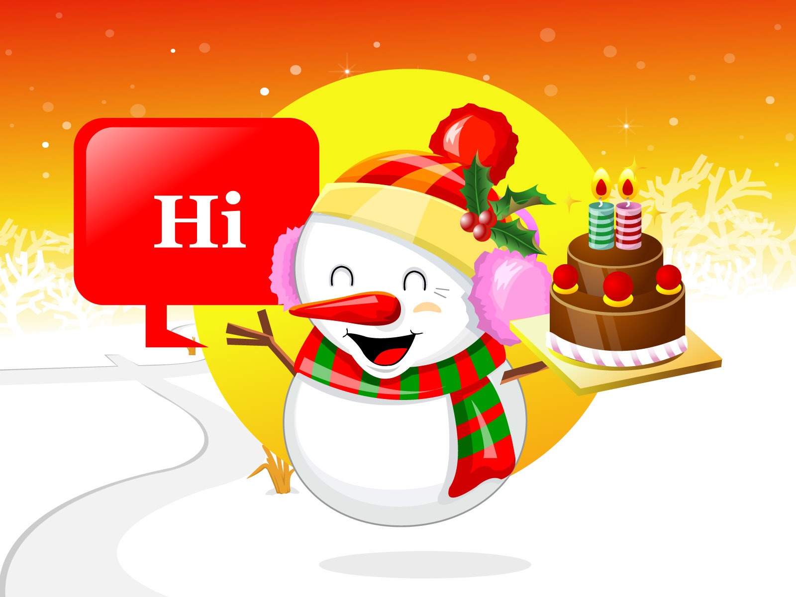 Vector Christmas wallpapers (1) #4 - 1600x1200