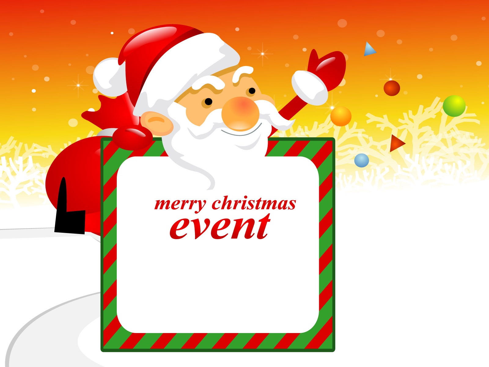 Vector Christmas wallpapers (1) #7 - 1600x1200