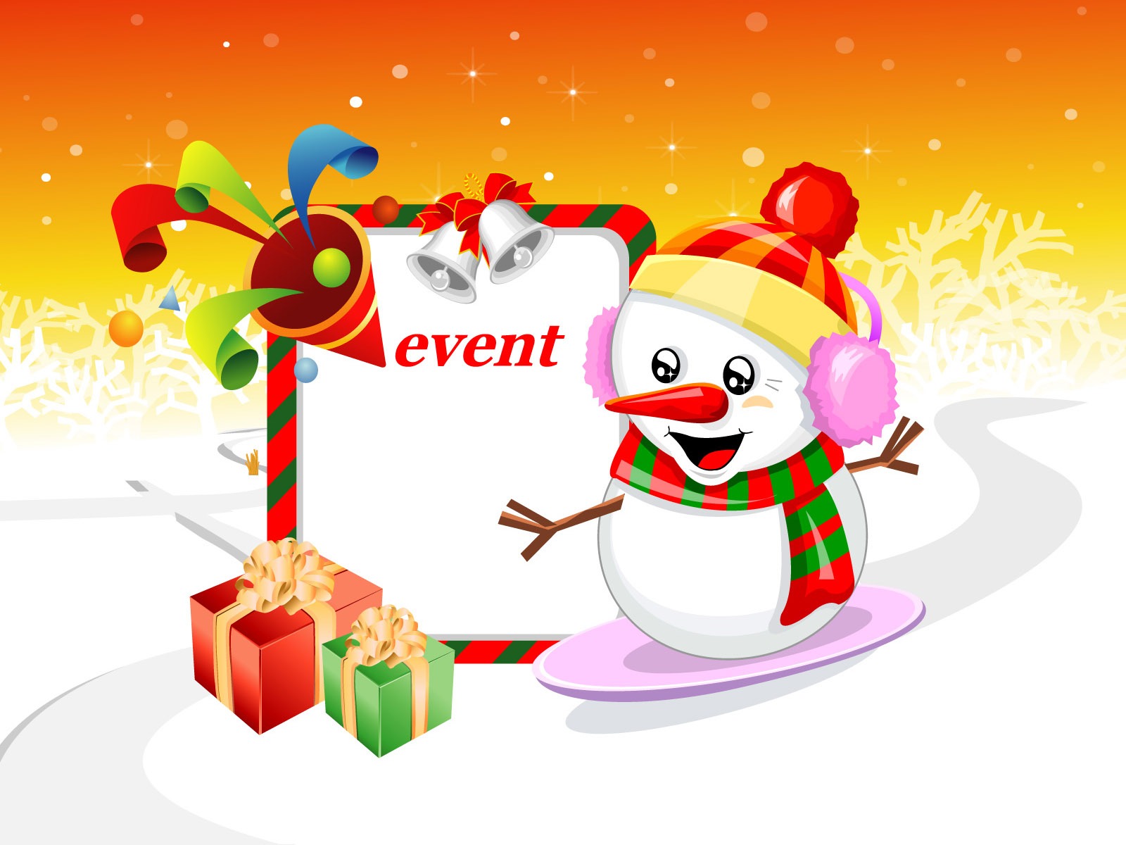 Vector Christmas wallpapers (1) #15 - 1600x1200