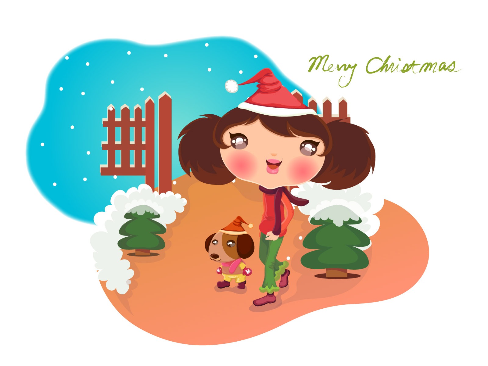 Vector Christmas wallpapers (2) #17 - 1600x1200