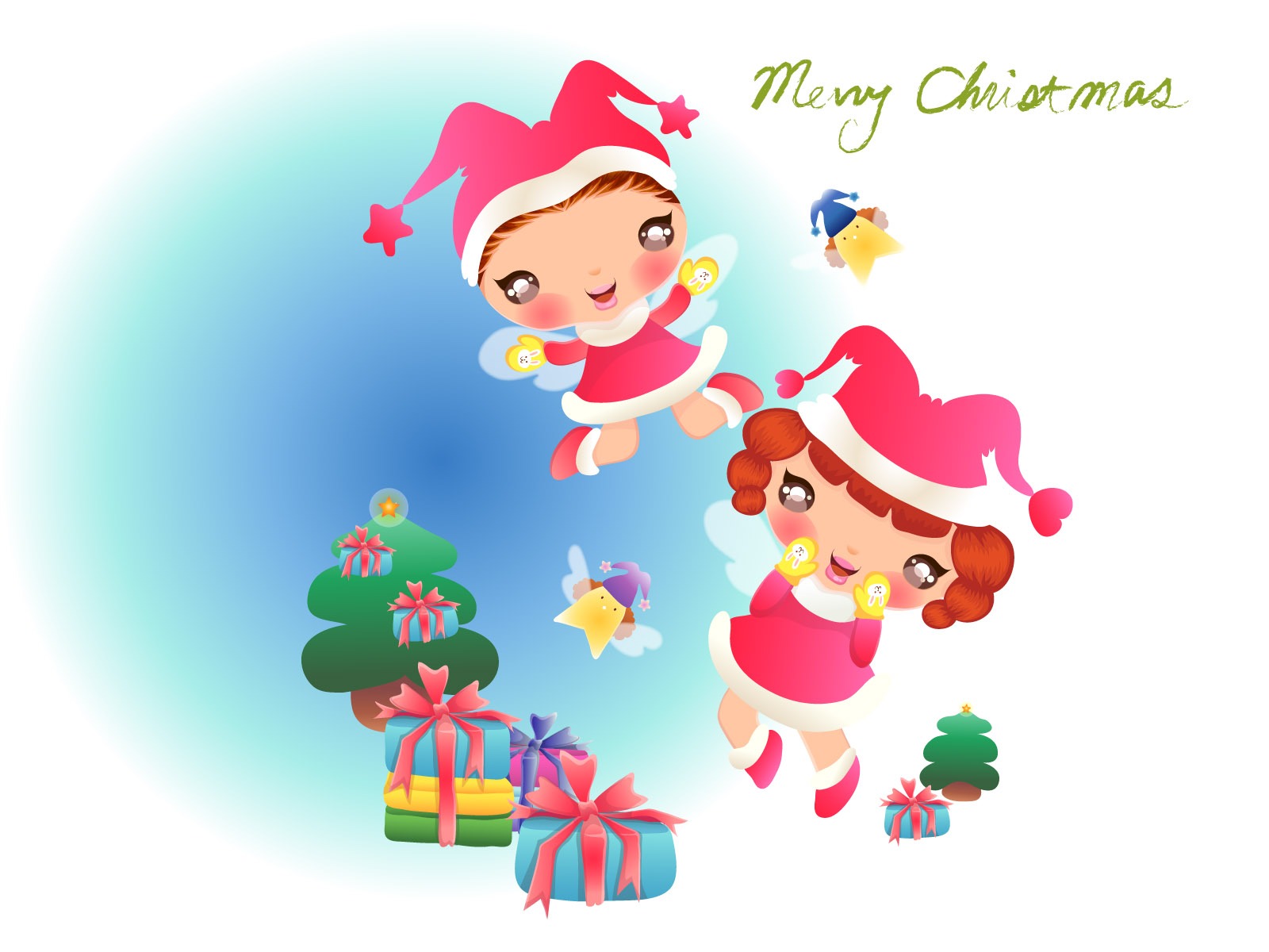 Vector Christmas wallpapers (2) #19 - 1600x1200