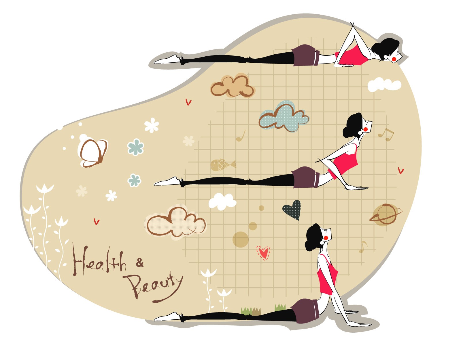 矢量運動女孩壁紙(一) #24 - 1600x1200