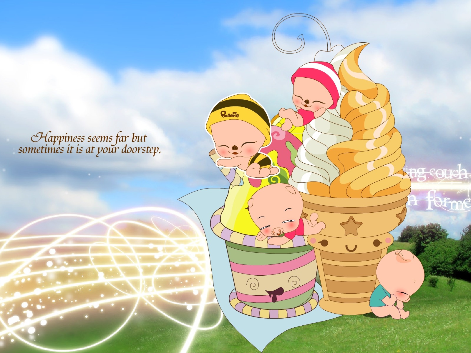 Picasso Love & Flying Pig Wallpaper #2 - 1600x1200