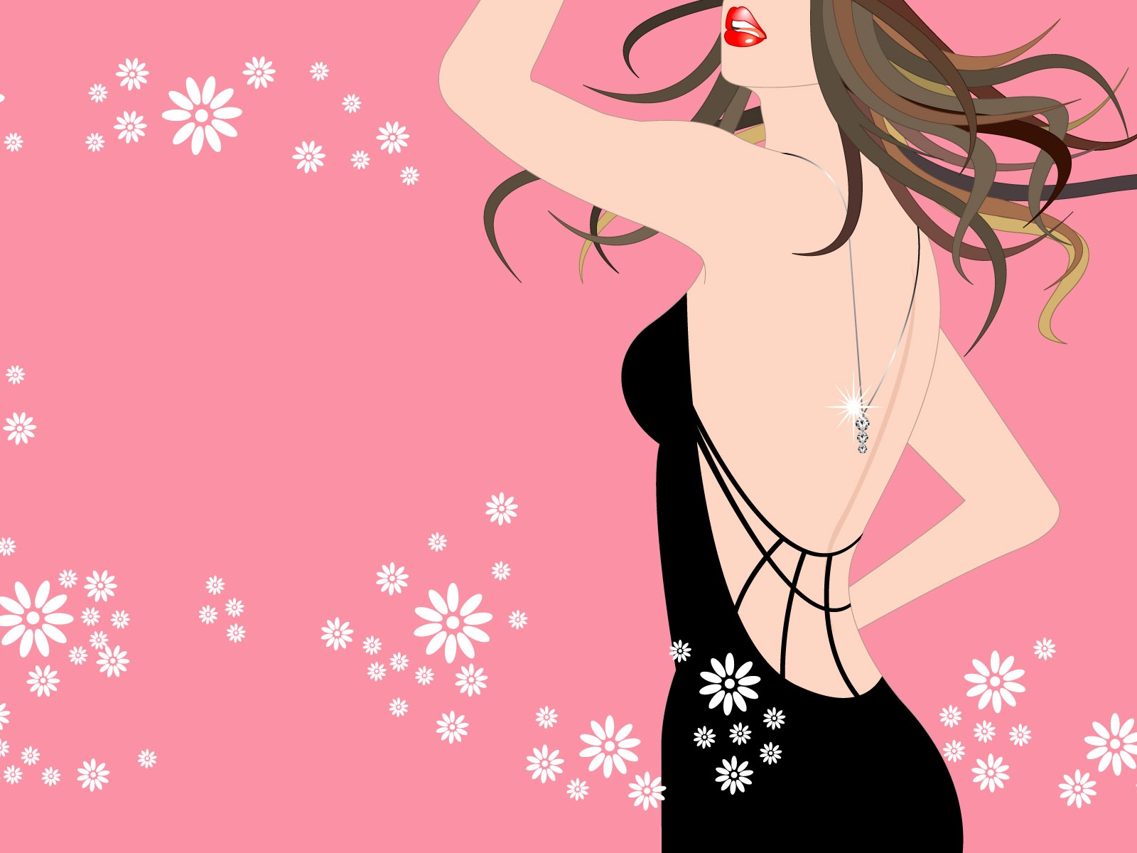 Vector urban women wallpaper (1) #15 - 1600x1200