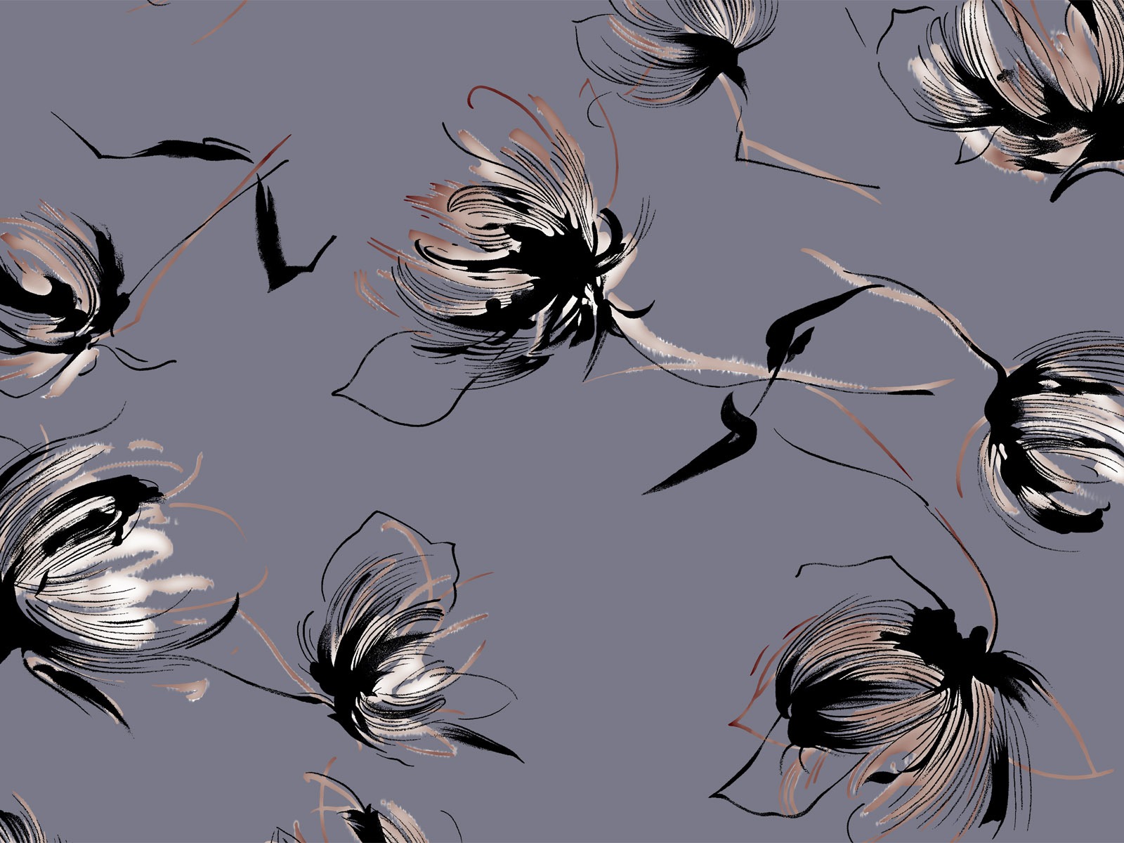 합성 꽃 배경 화면 (1) #13 - 1600x1200