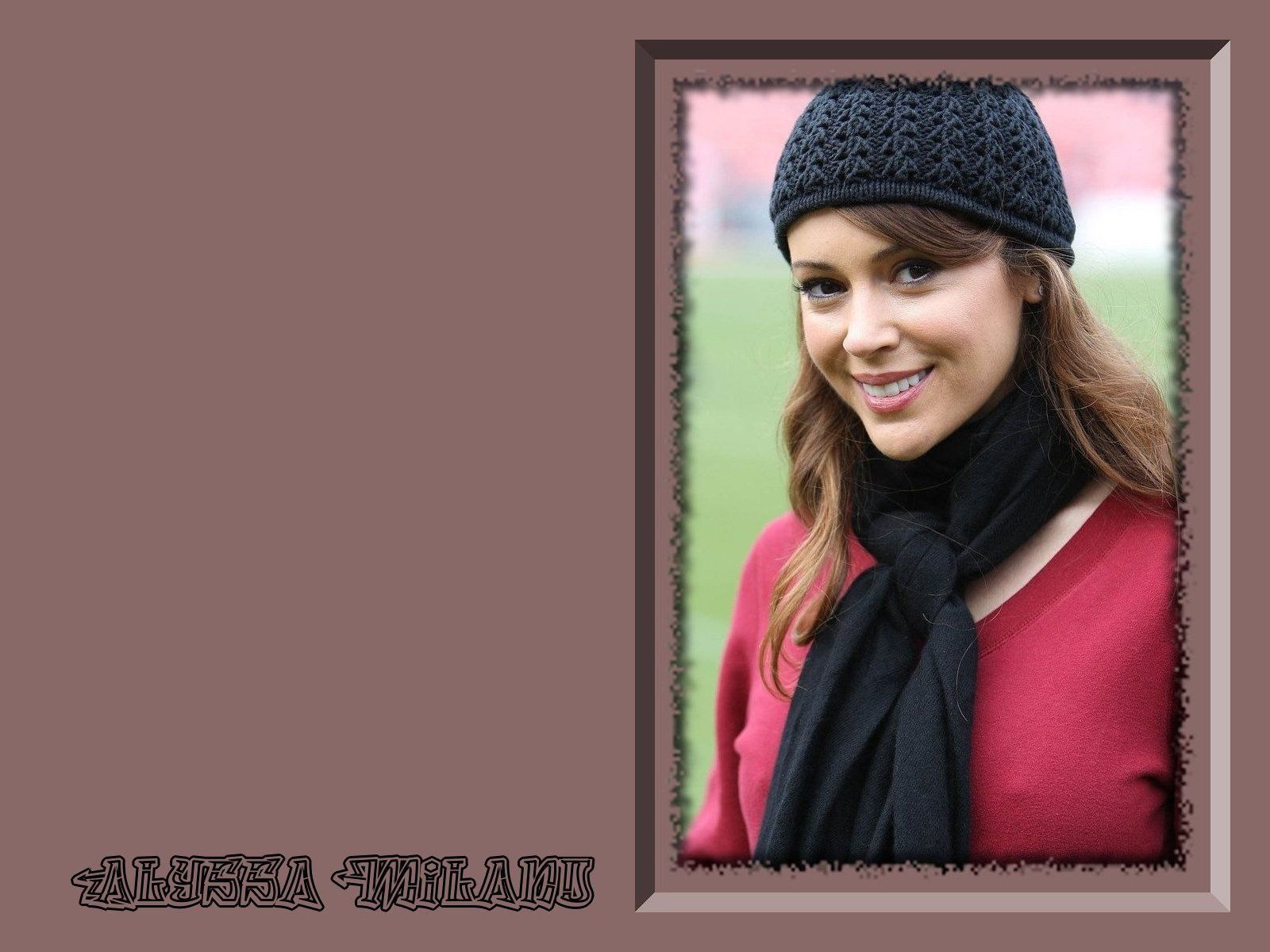 Alyssa Milano krásnou tapetu #4 - 1600x1200