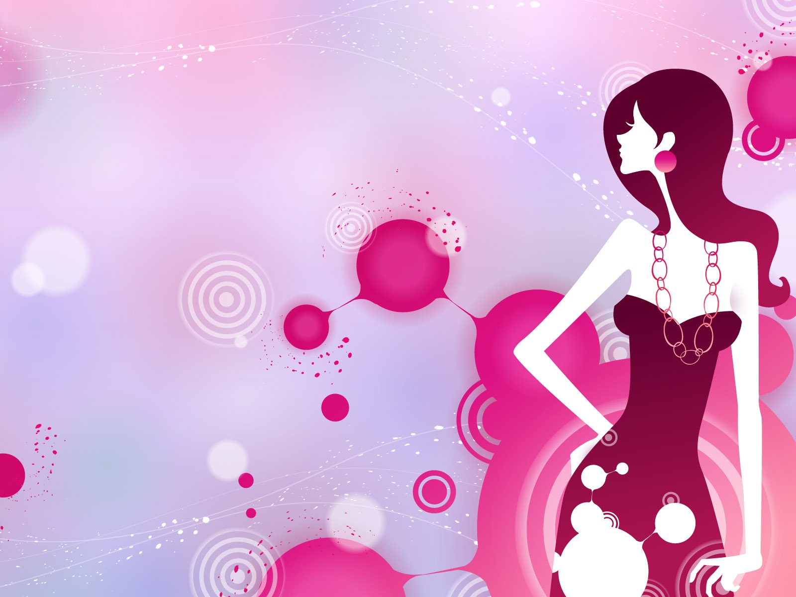 矢量女人花壁紙專輯(七) #3 - 1600x1200