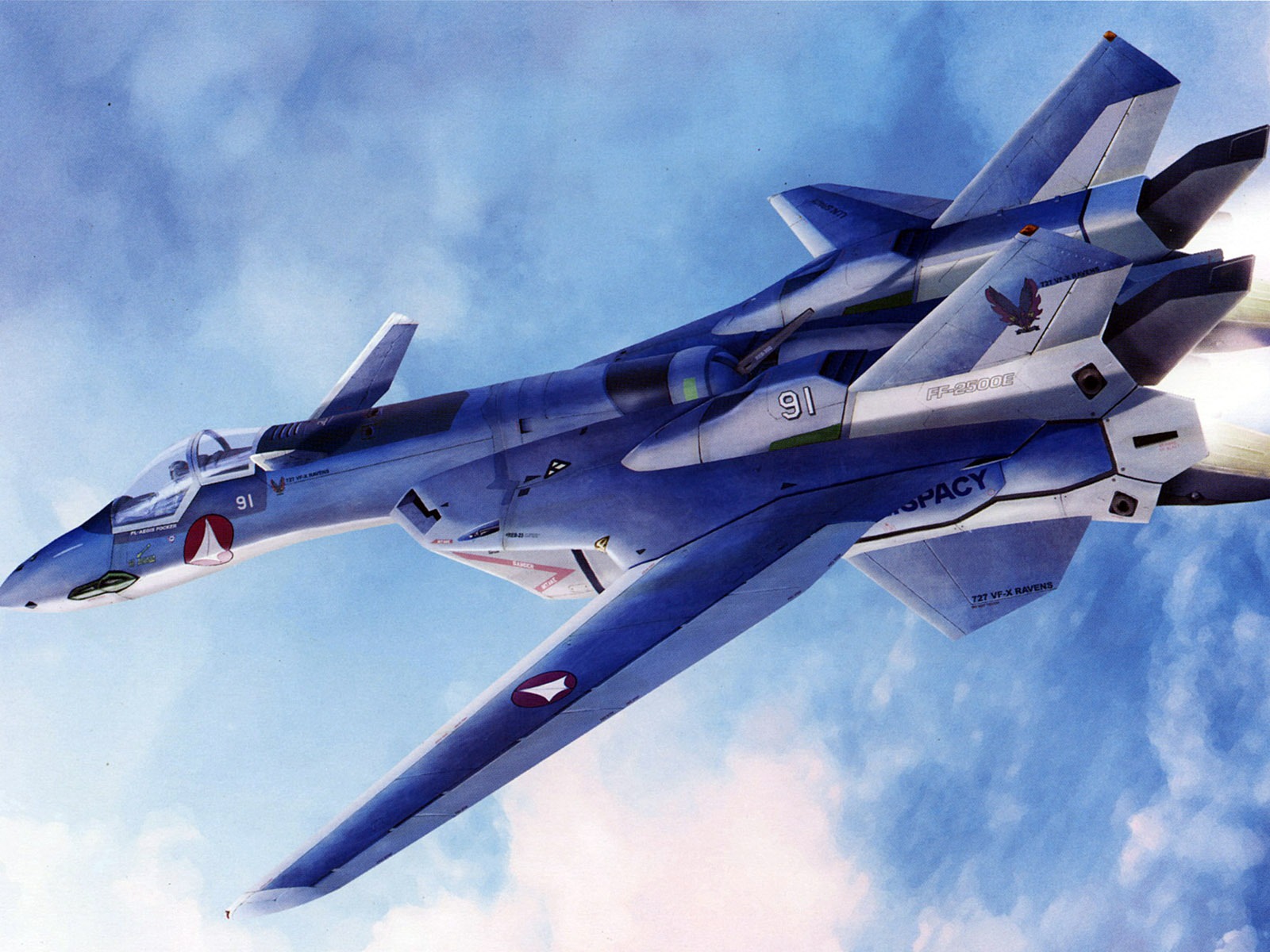 超時空要塞 戰鬥機壁紙(二) #9 - 1600x1200