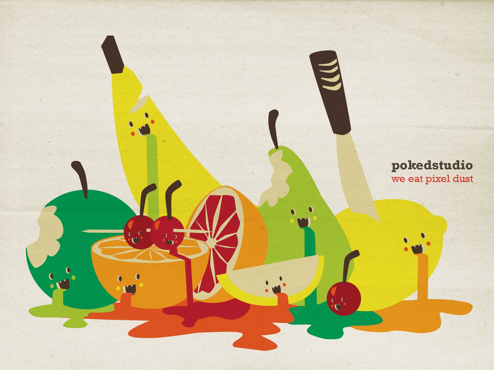 Poked Studio tide wallpaper illustration design #11 - 1600x1200