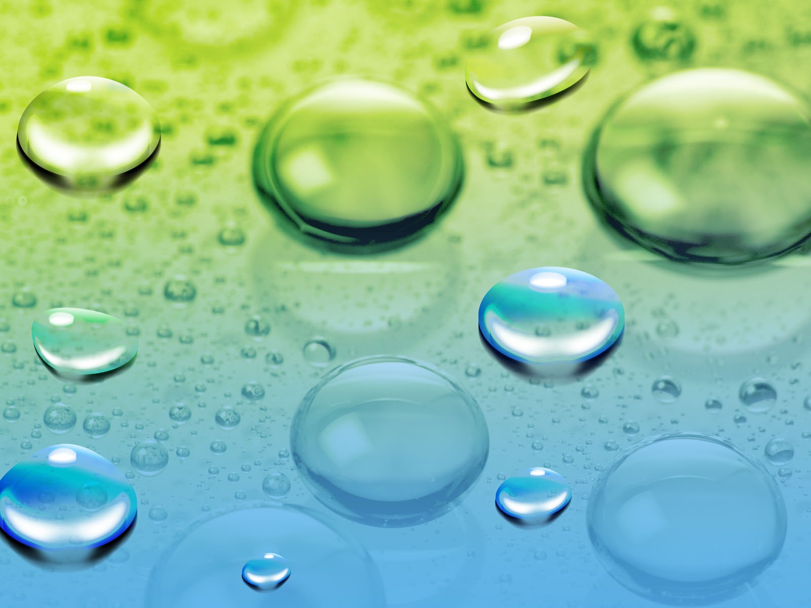 Colorful Water drops HD wallpaper #6 - 1600x1200