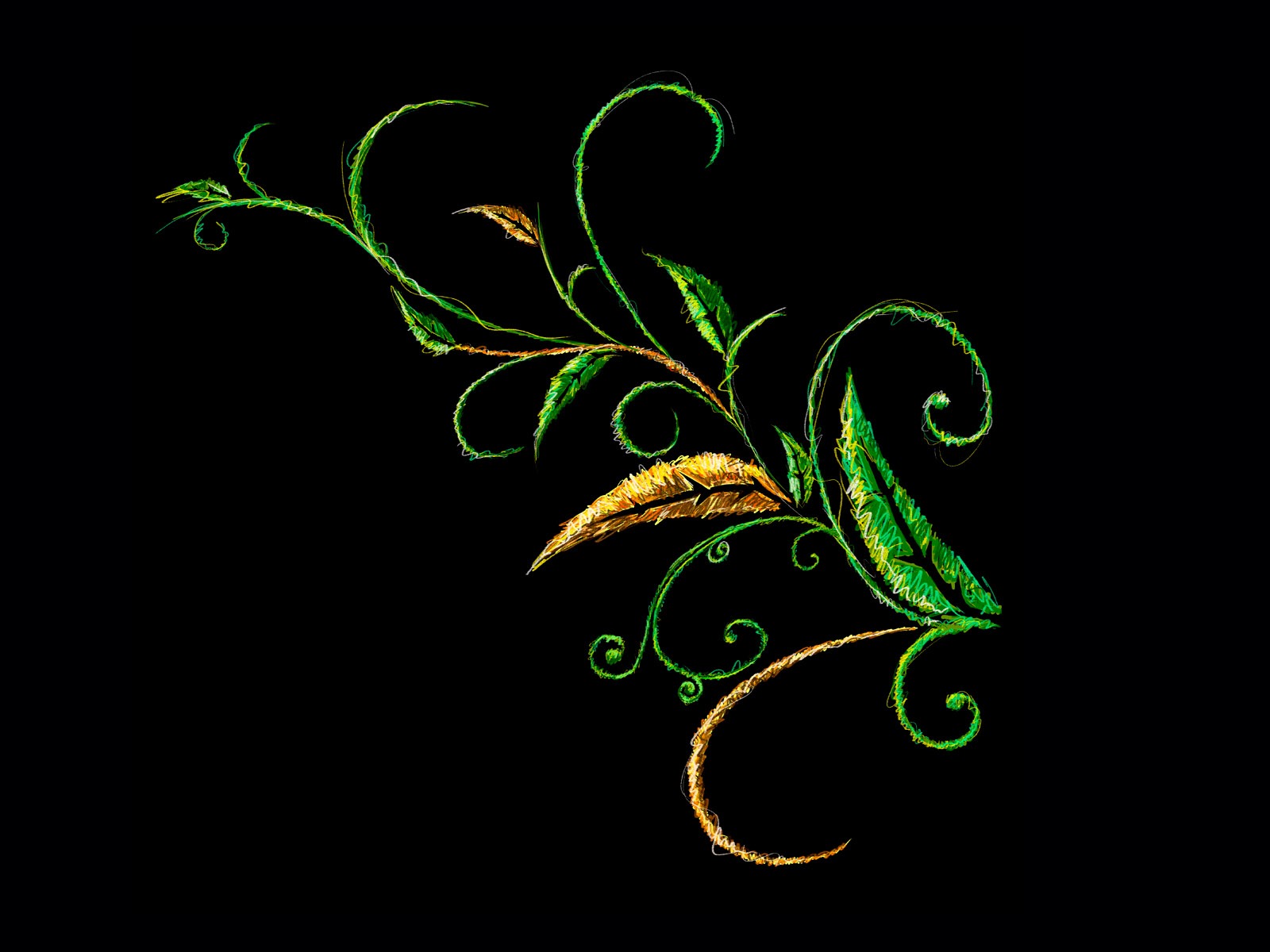 炫彩花紋 壁紙(三) #3 - 1600x1200