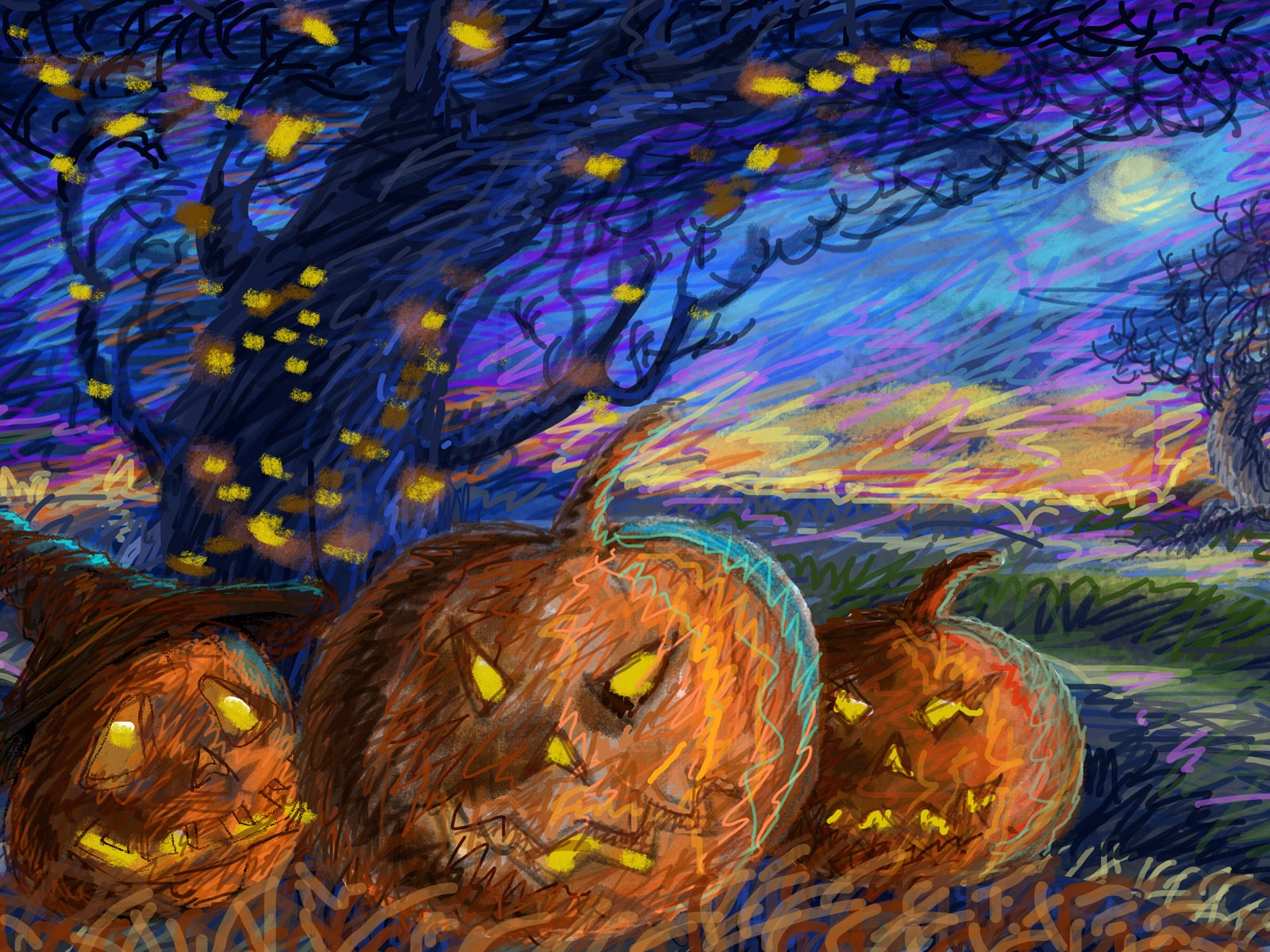Halloween Téma Tapety na plochu (5) #2 - 1600x1200