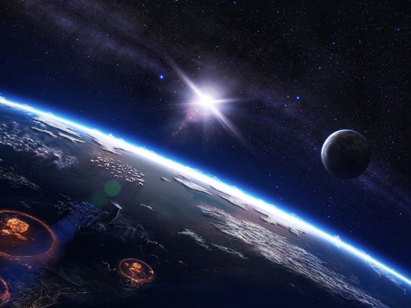 寬屏星空地球 壁紙(二) #20 - 1600x1200