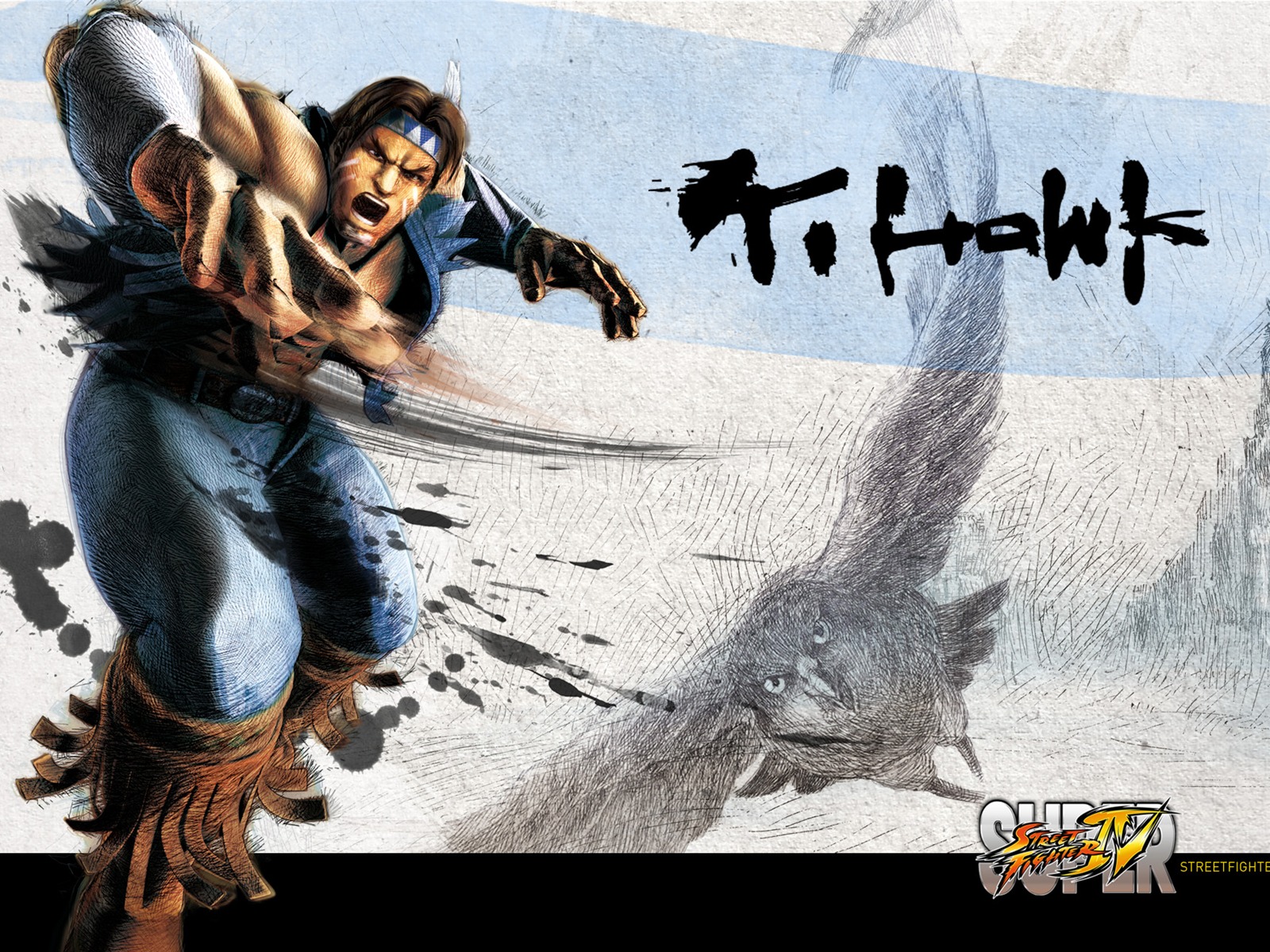 Super Street Fighter 4 Ink Chinese style wallpaper #14 - 1600x1200