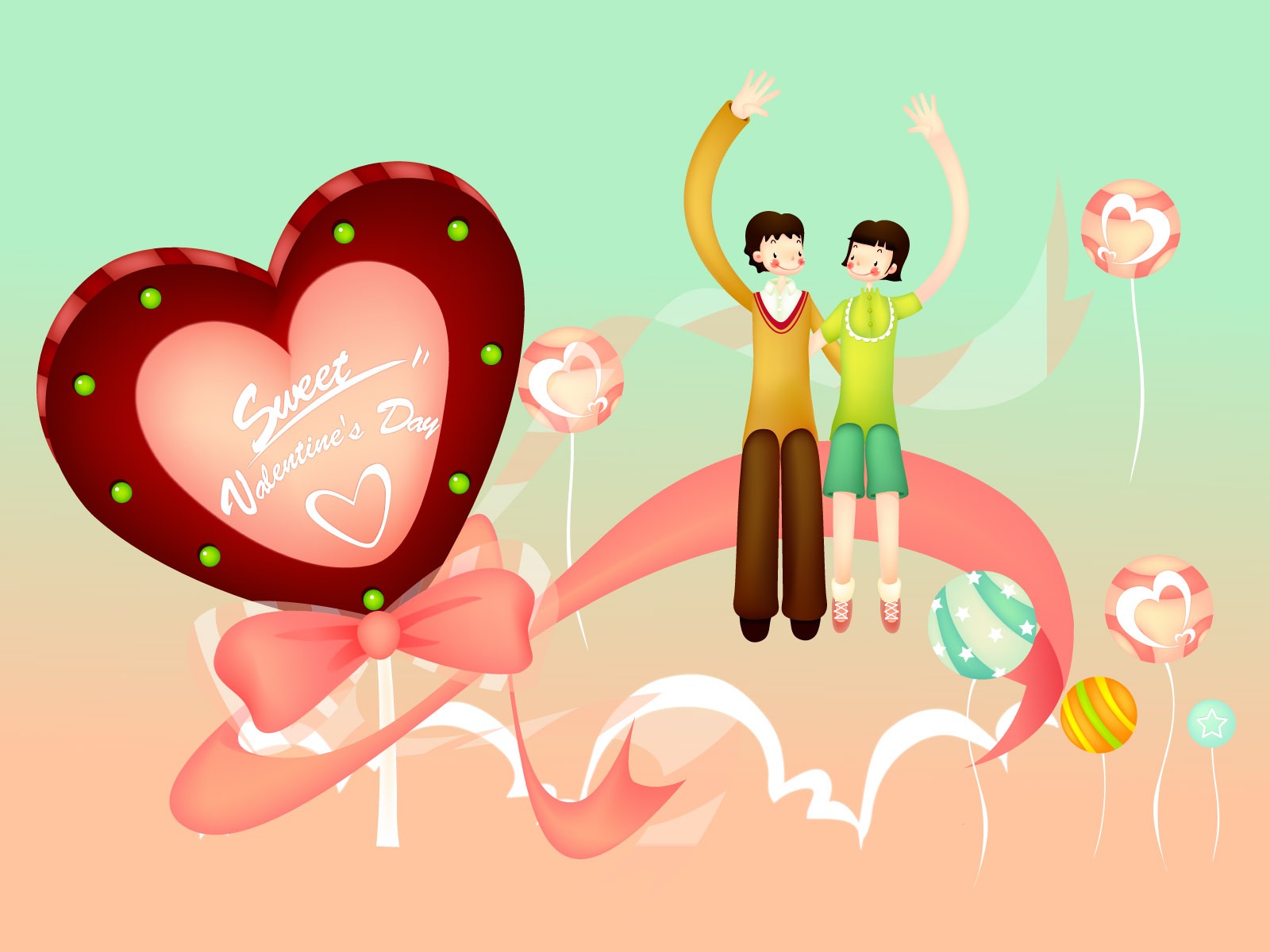 Vector Valentinstag #2 - 1600x1200