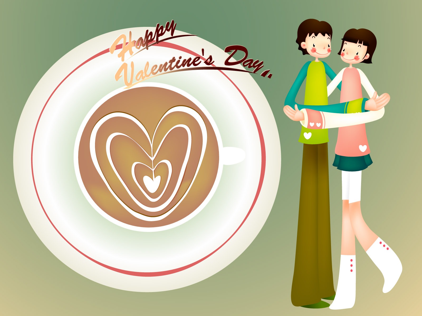 Vector Valentinstag #4 - 1600x1200