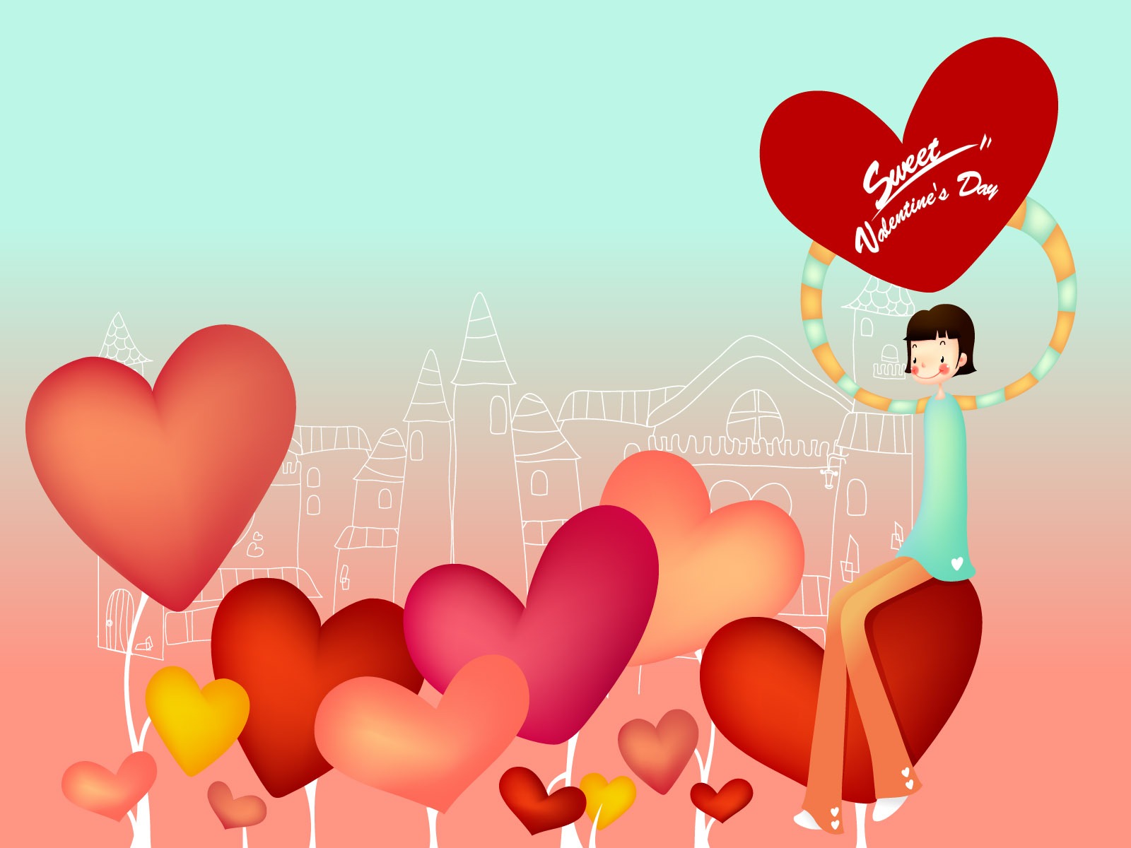 Vector Valentinstag #20 - 1600x1200