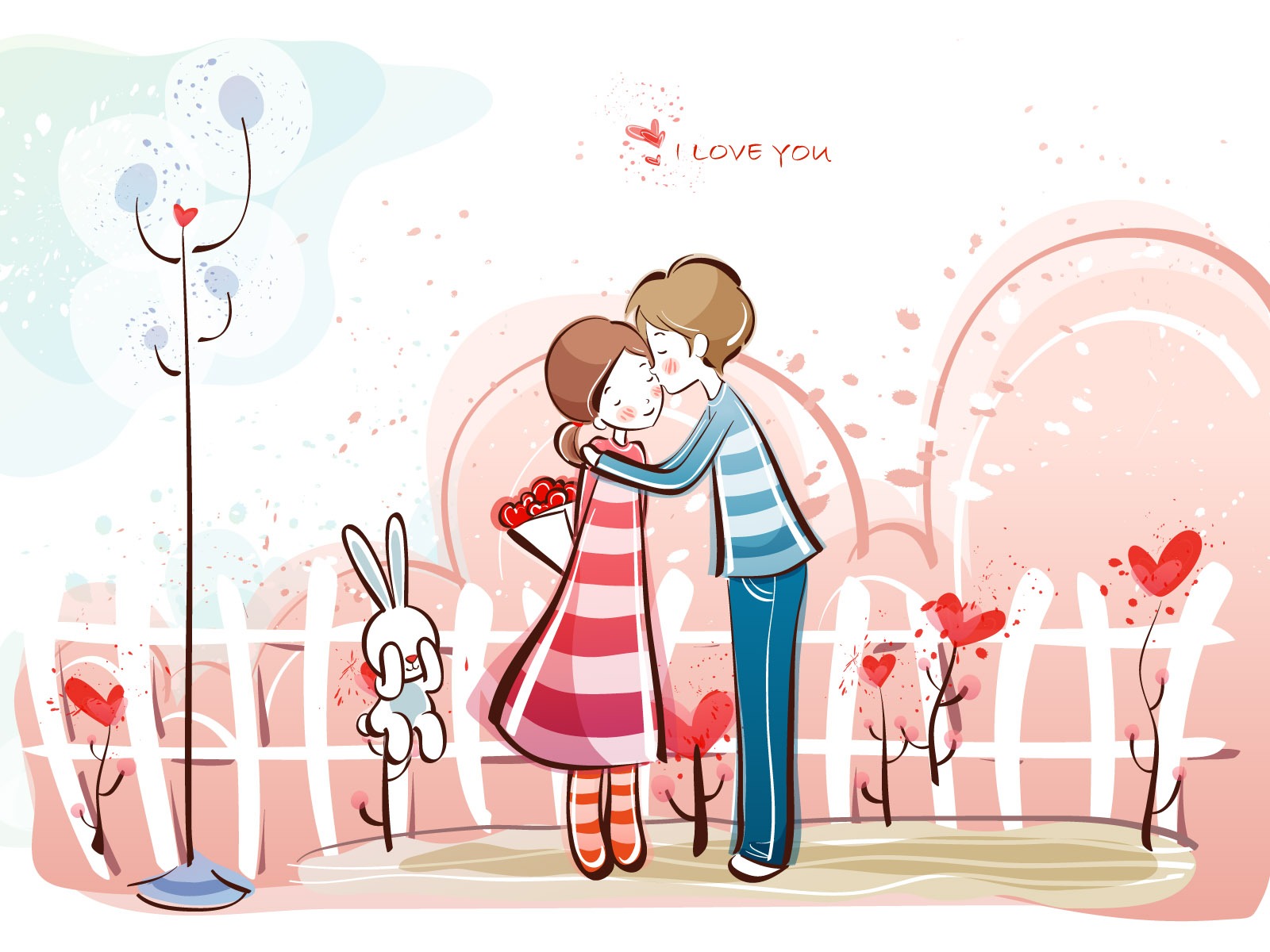 Kreslený Valentýna Tapety na plochu (1) #19 - 1600x1200