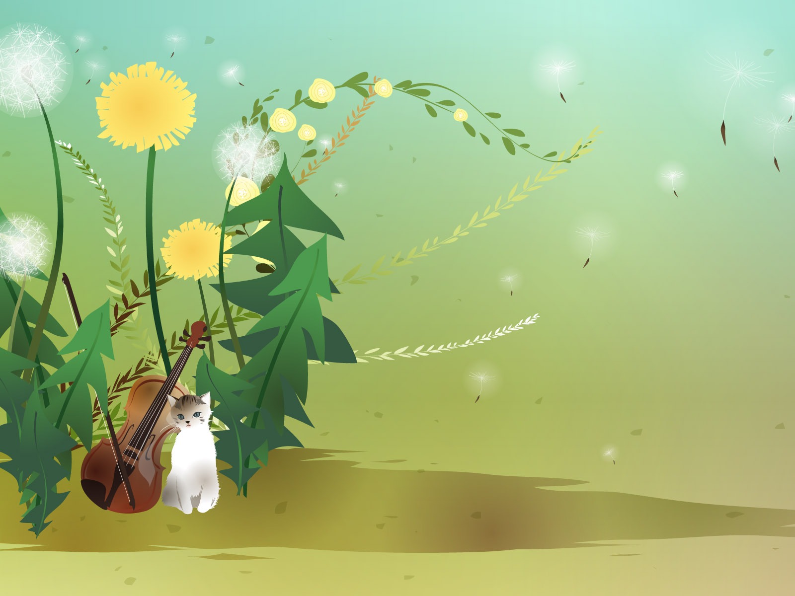 Vector fantasy landscape #2 - 1600x1200