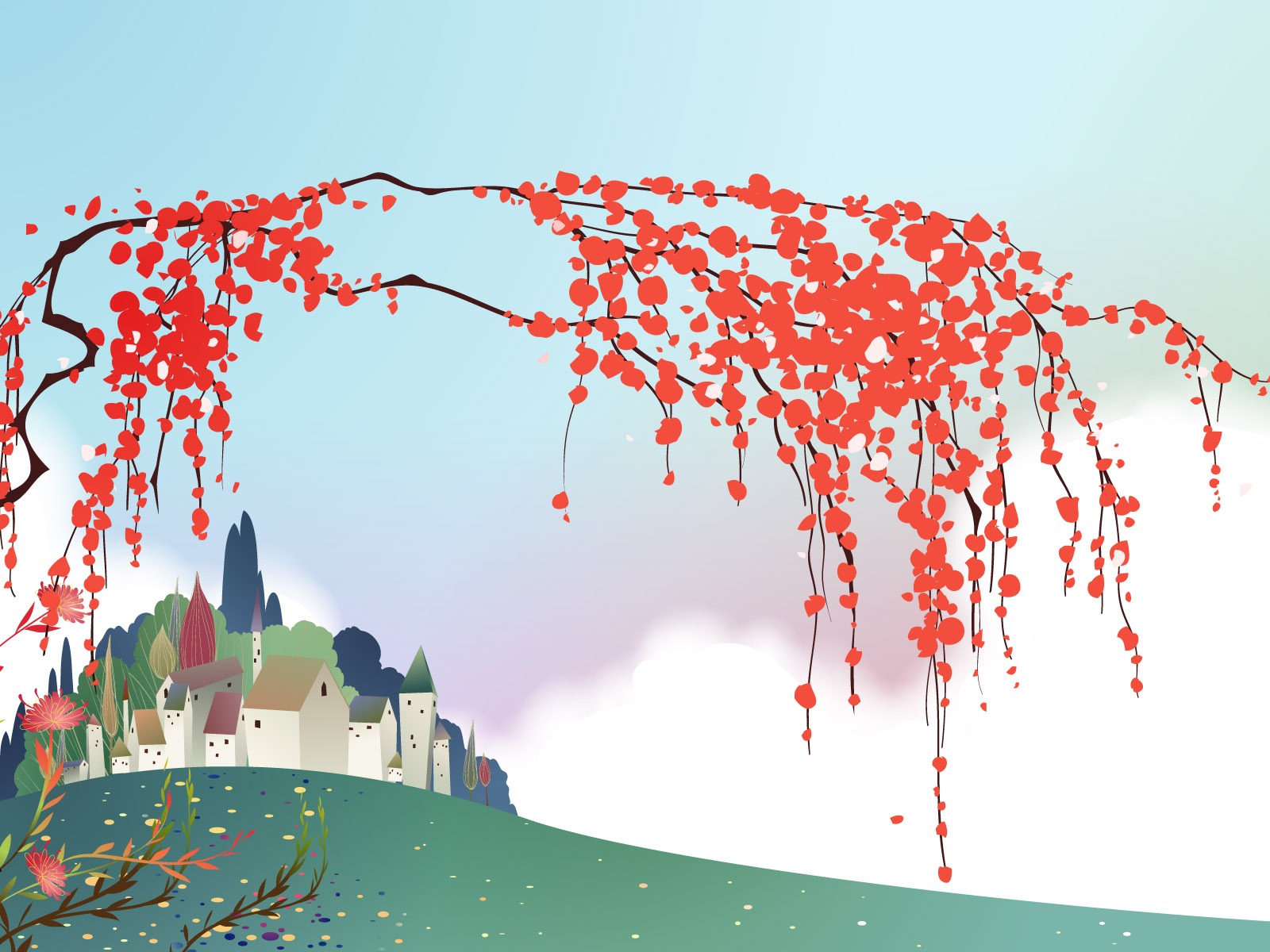矢量夢幻景色 #5 - 1600x1200