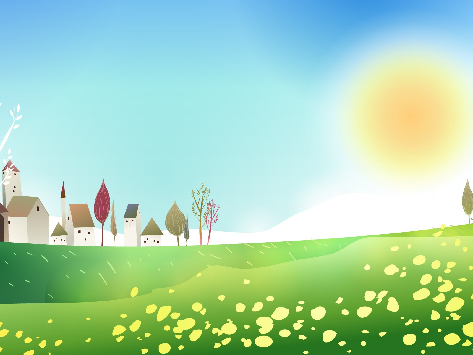 Vector fantasy landscape #24 - 1600x1200