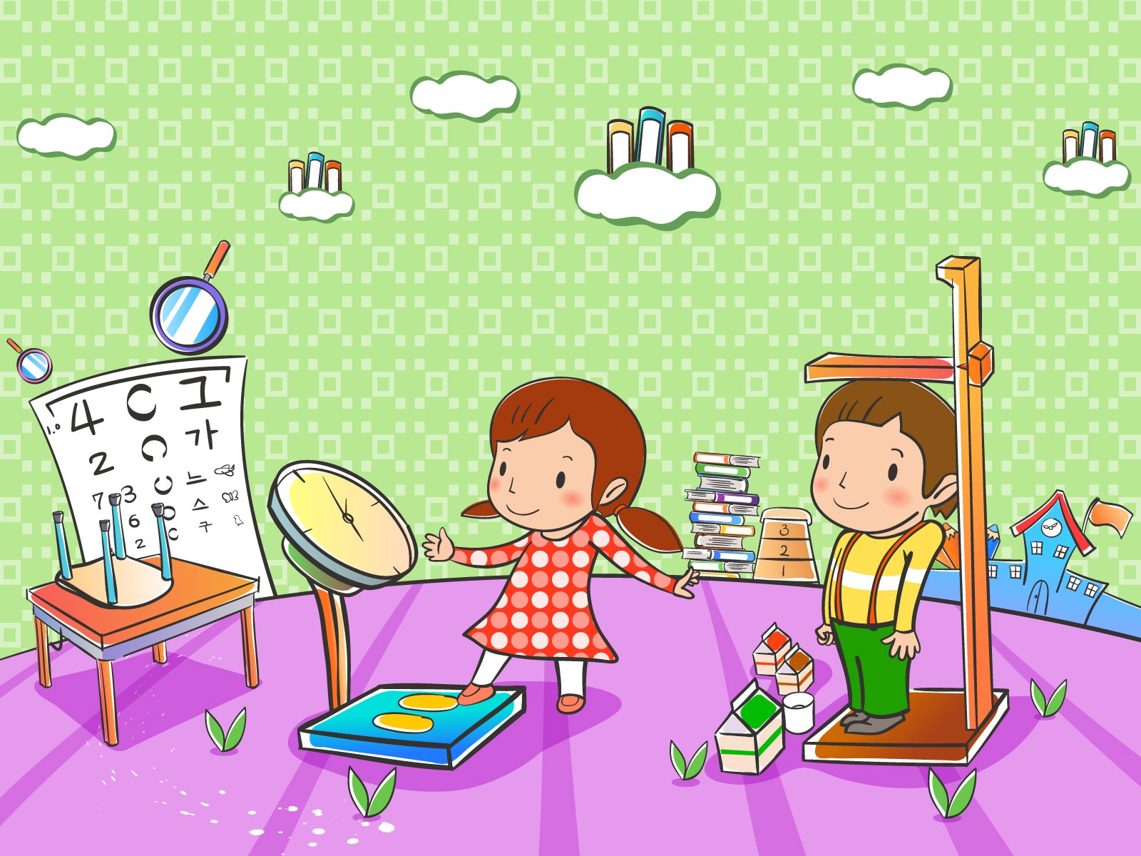 vectores de dibujos animados fondos de escritorio de la infancia (2) #16 - 1600x1200