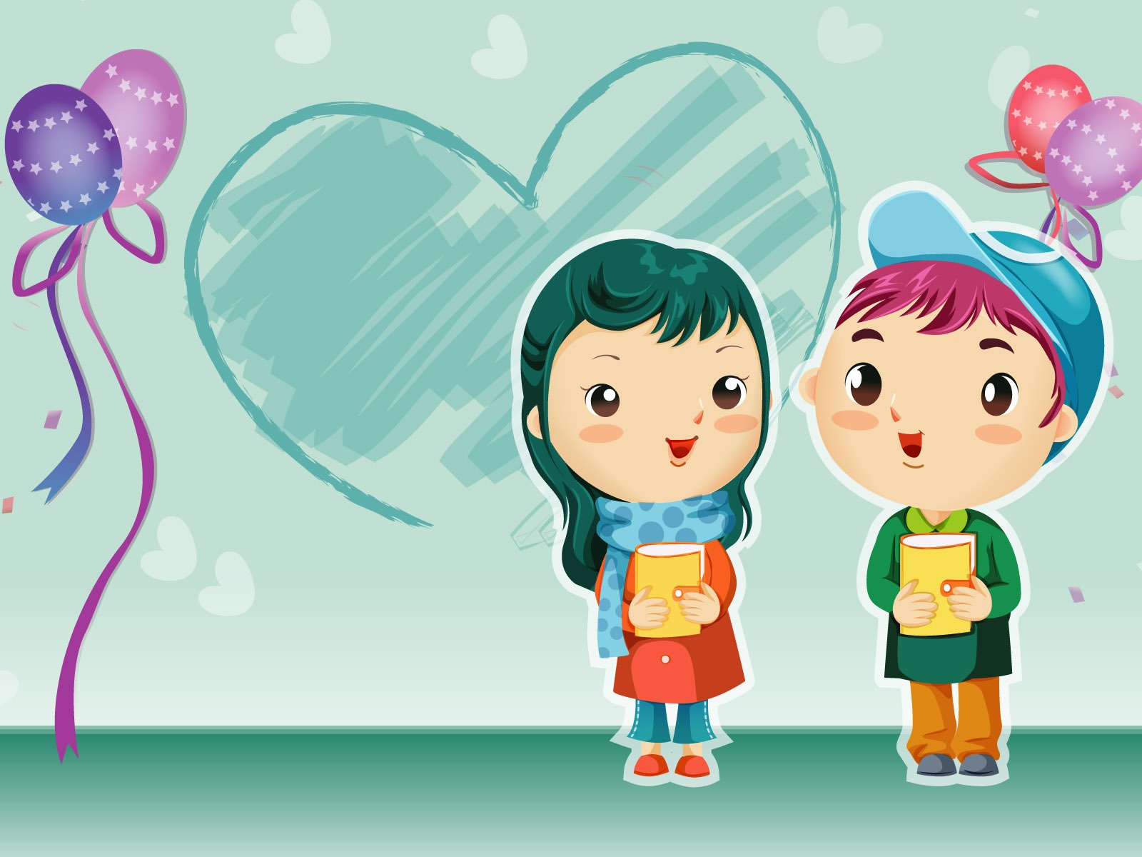 Valentine's Day Love Wallpaper Vector (1) #20 - 1600x1200