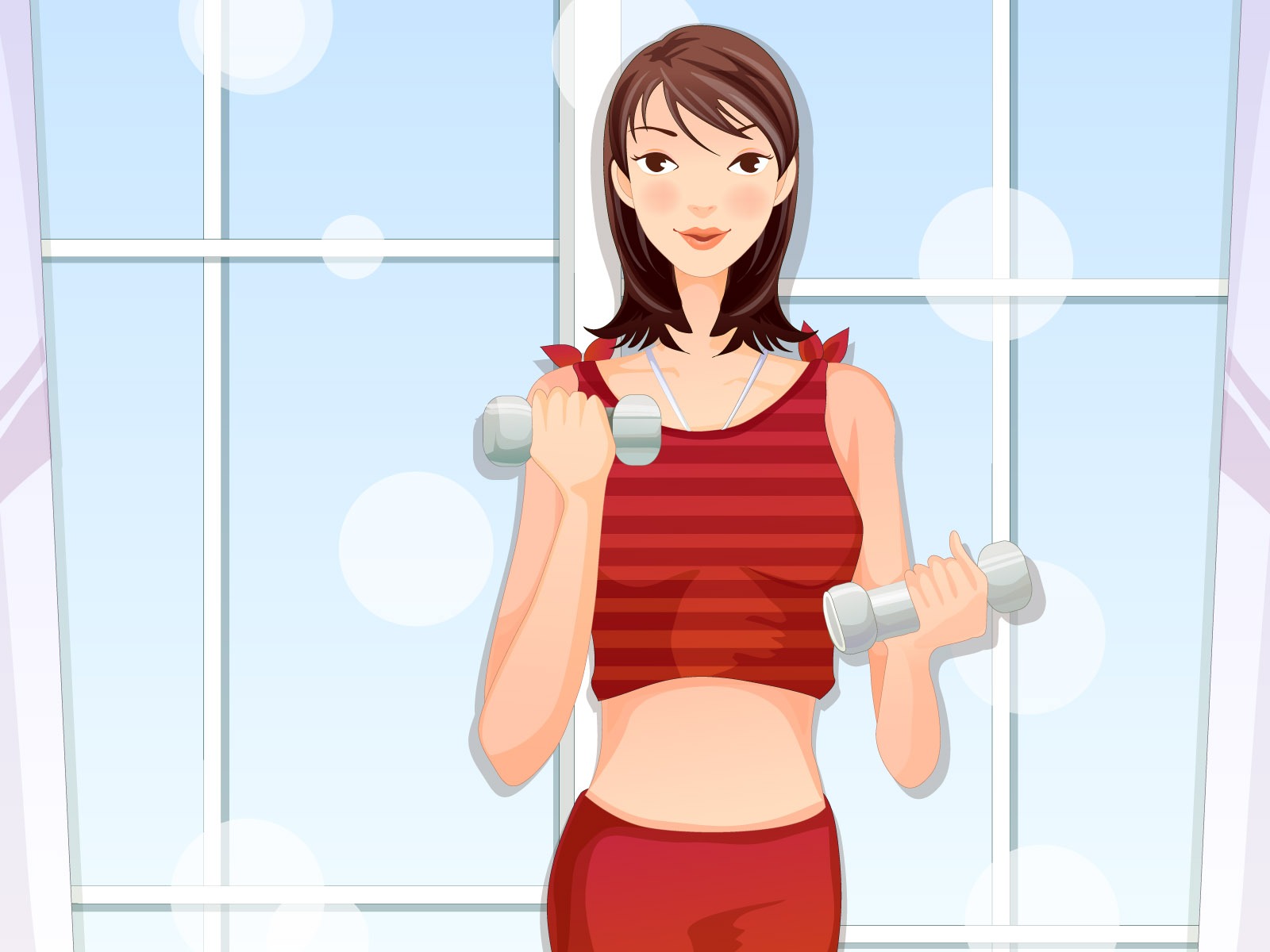 矢量女性休閒運動 #19 - 1600x1200
