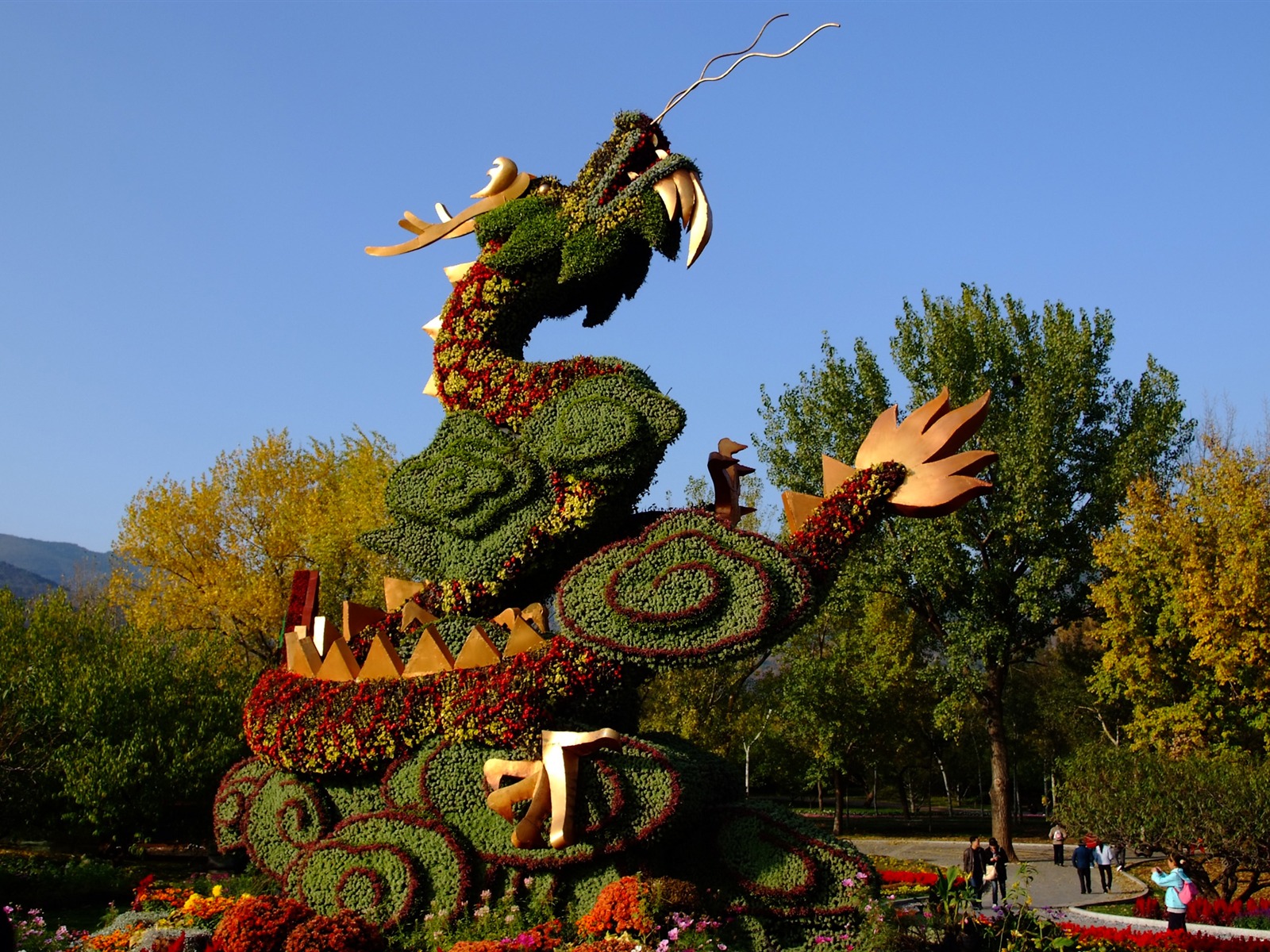 Xiangshan Herbst Garten (Bewehren) #6 - 1600x1200