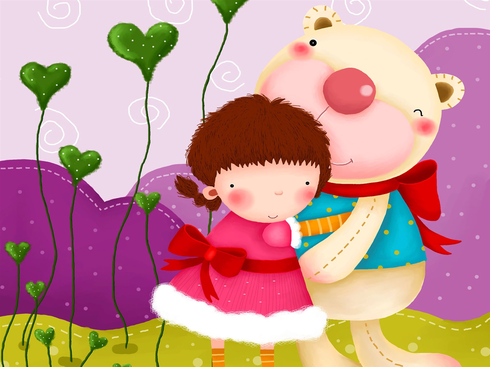 Large cartoon wallpaper (2) #8 - 1600x1200