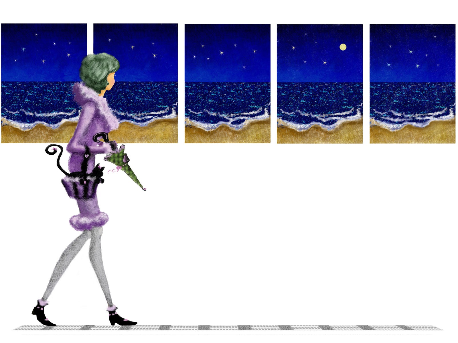 手繪浪漫女孩 壁紙(二) #5 - 1600x1200