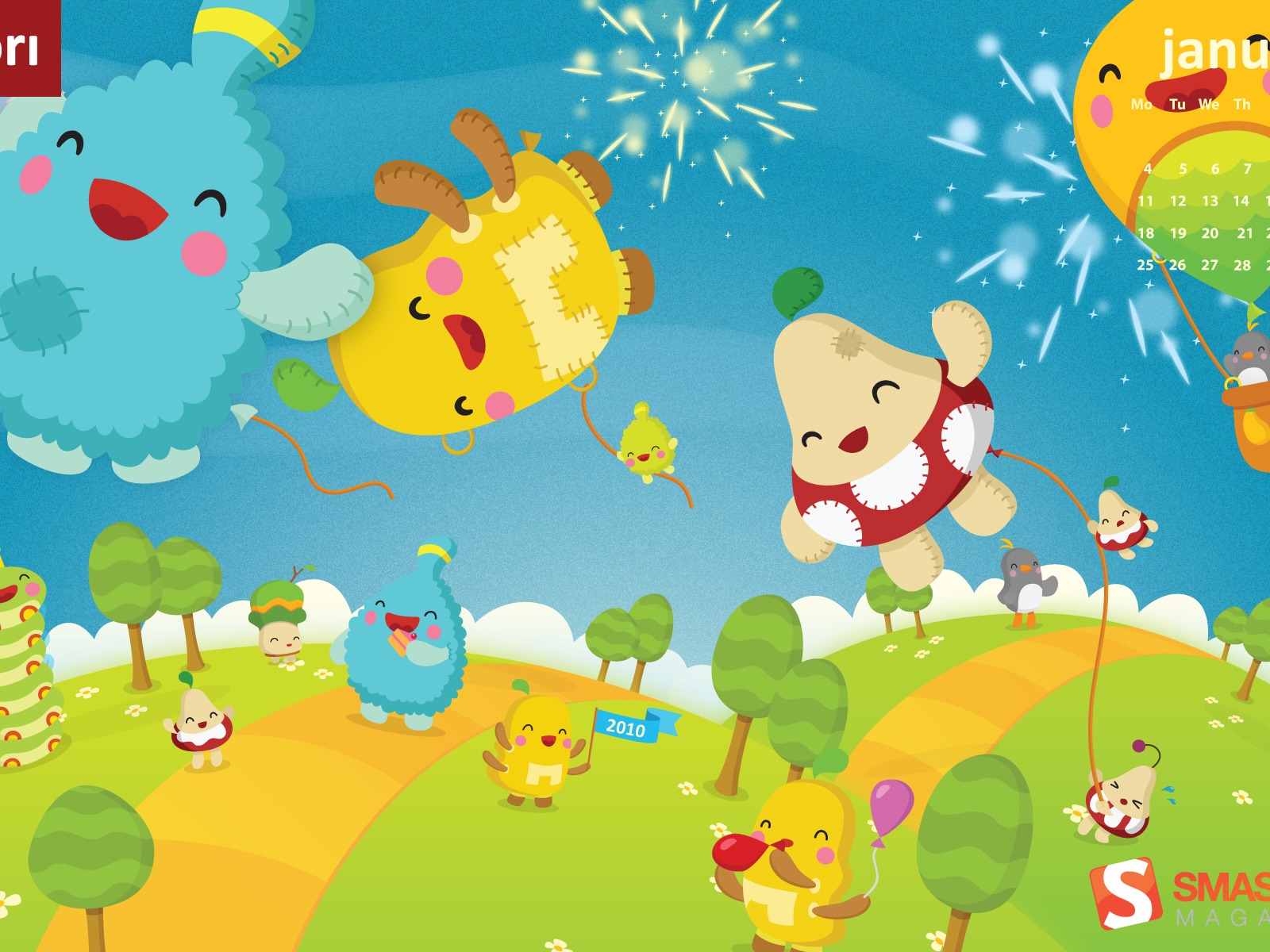 Microsoft Official Win7 New Year Wallpapers #3 - 1600x1200