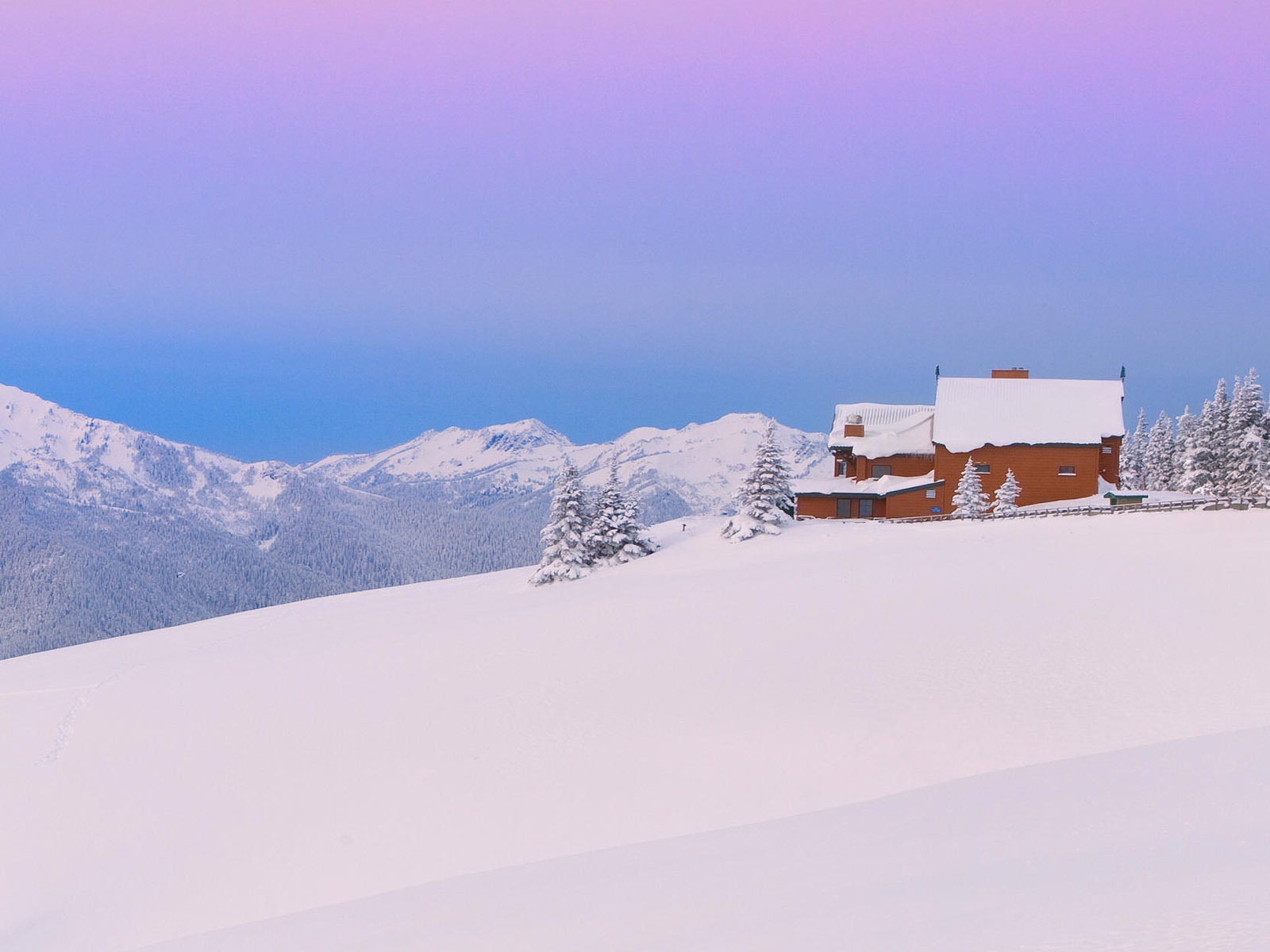 Fond d'écran panoramique de neige (1) #9 - 1600x1200