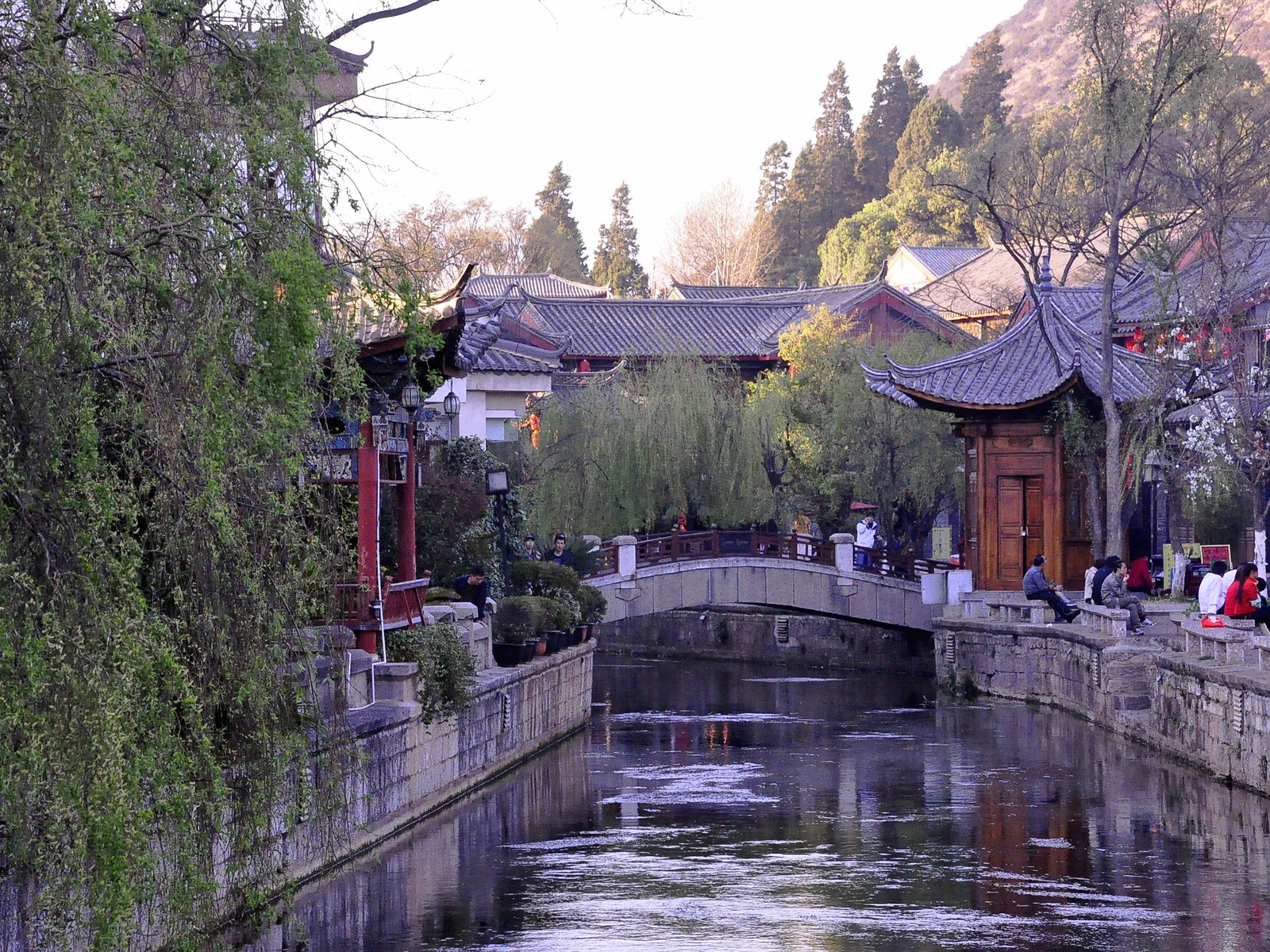 Starobylé město Lijiang atmosféra (1) (starý Hong OK práce) #4 - 1600x1200