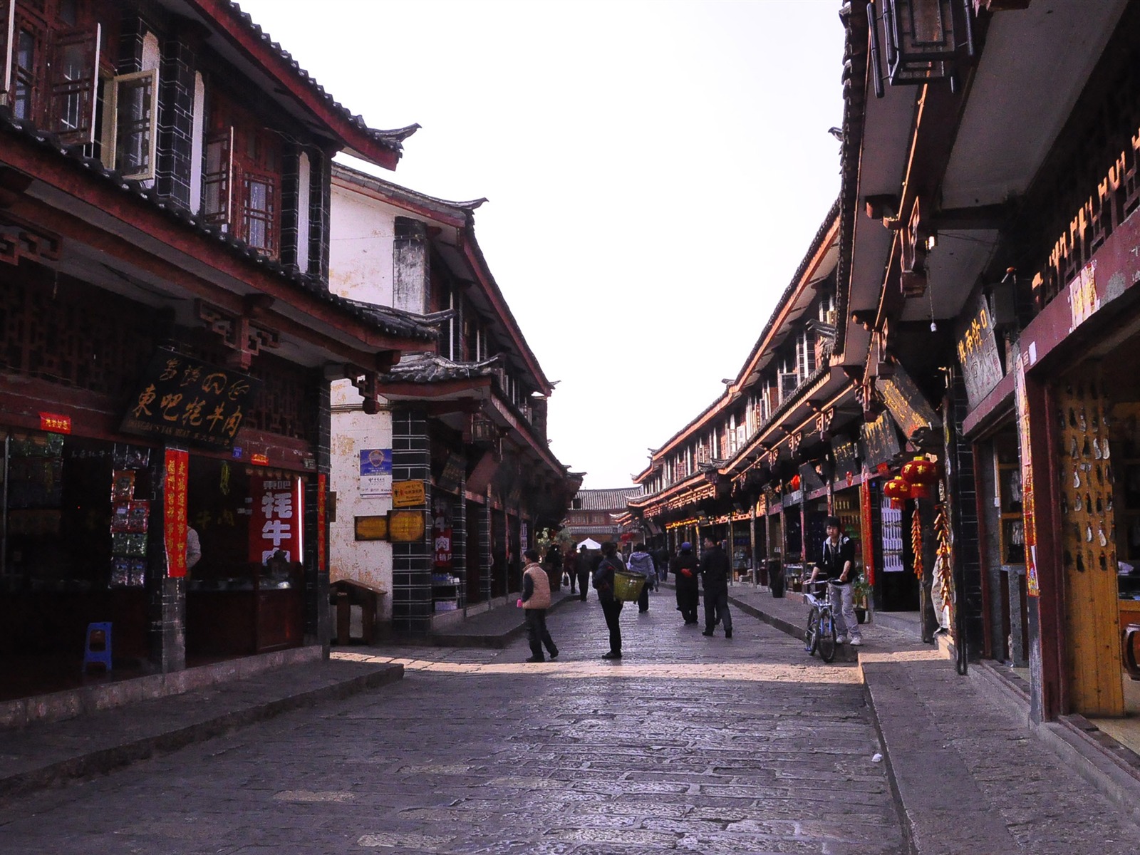 Starobylé město Lijiang atmosféra (2) (starý Hong OK práce) #11 - 1600x1200