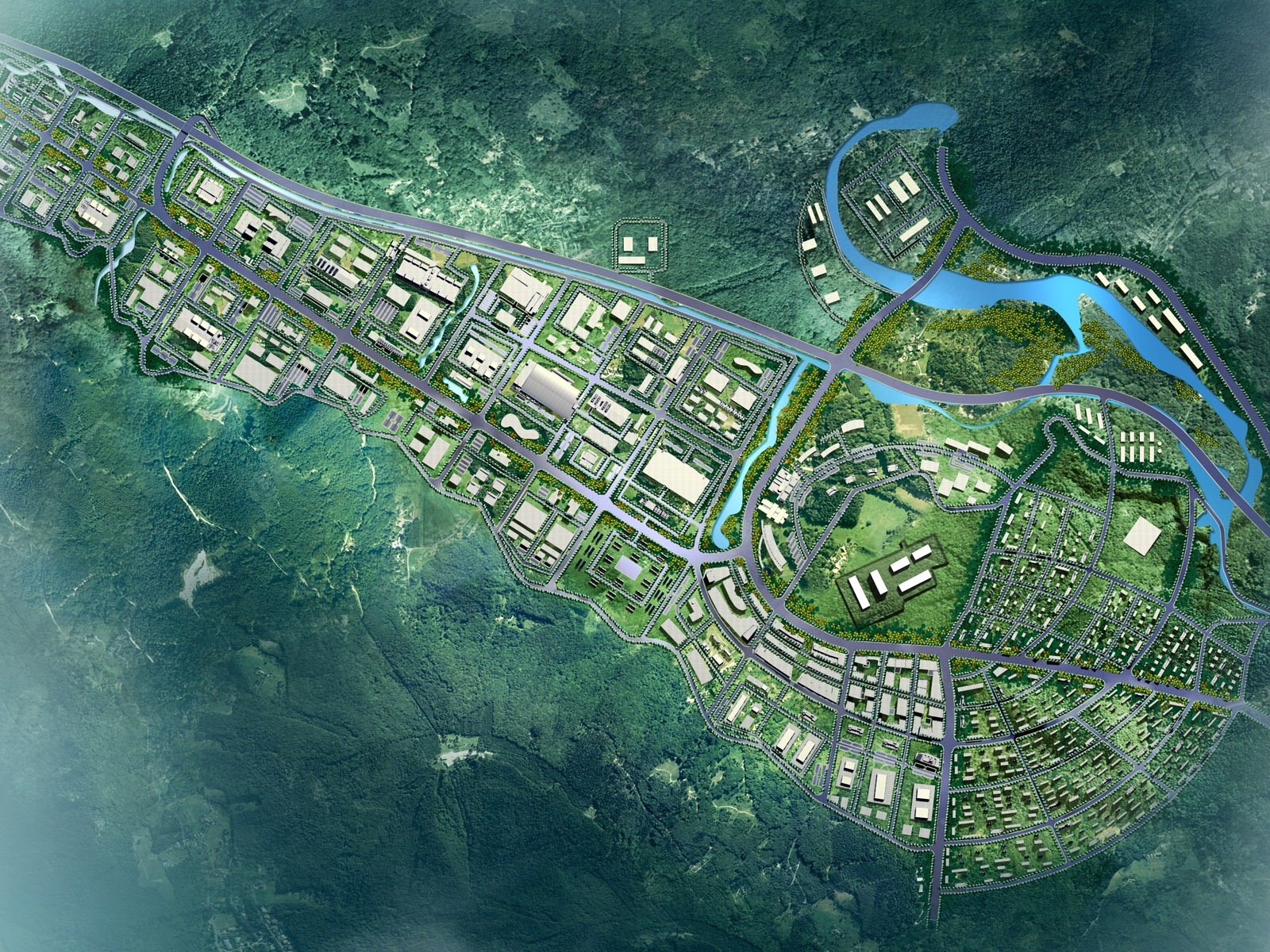 建築園林效果 高清壁紙(六) #3 - 1600x1200