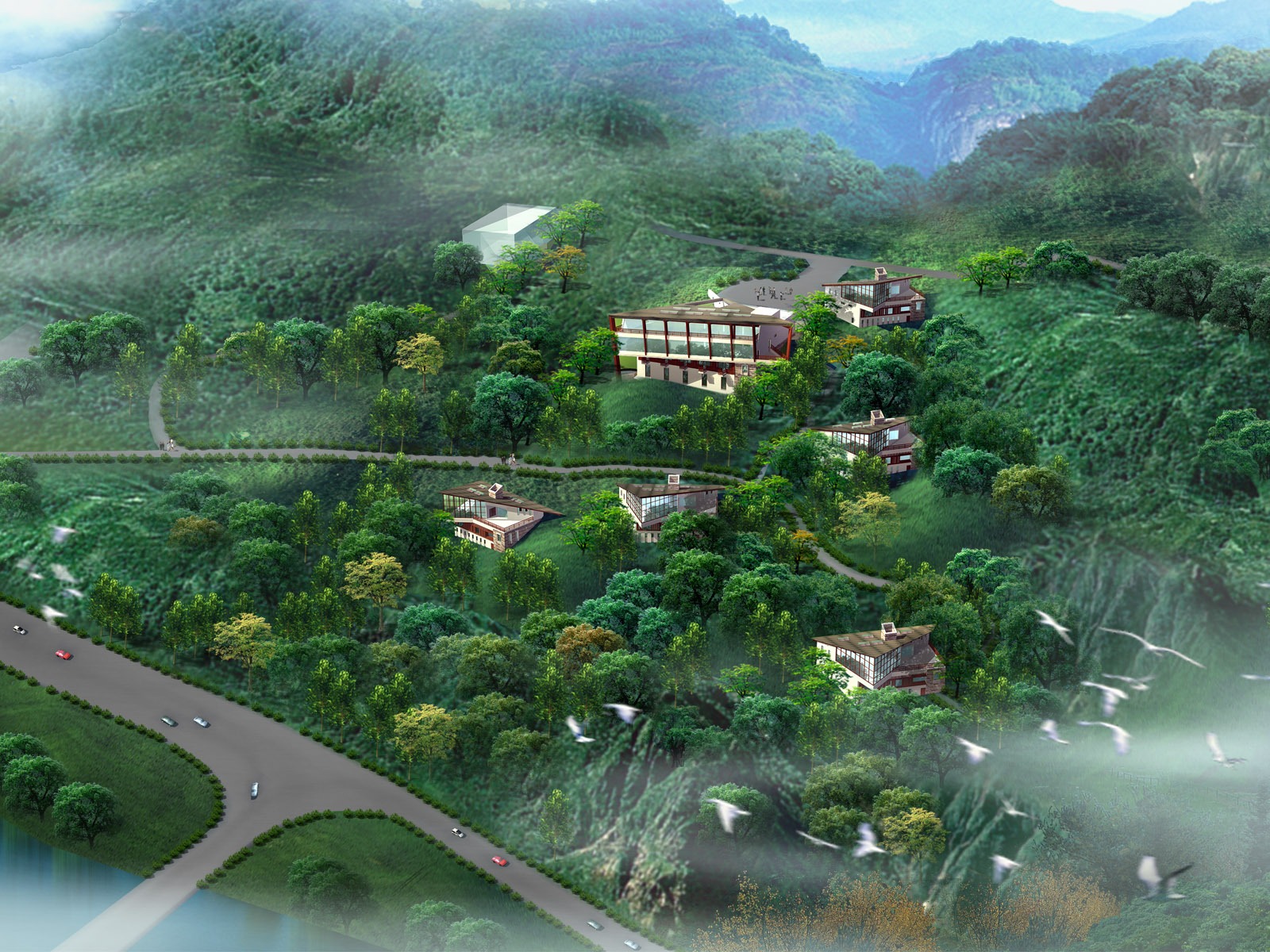 建築園林效果 高清壁紙(六) #4 - 1600x1200
