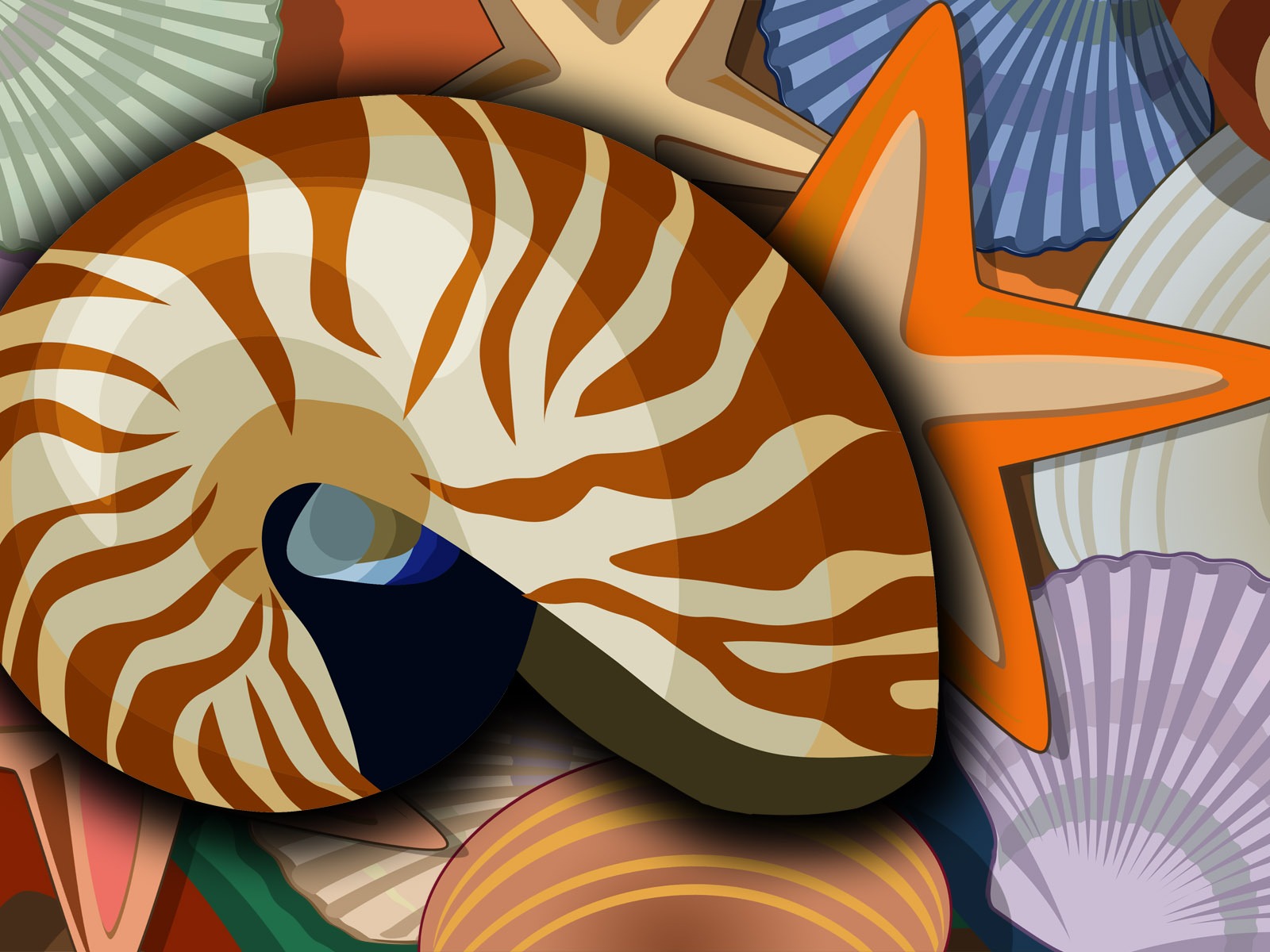 Vector illustration wallpaper (1) #15 - 1600x1200