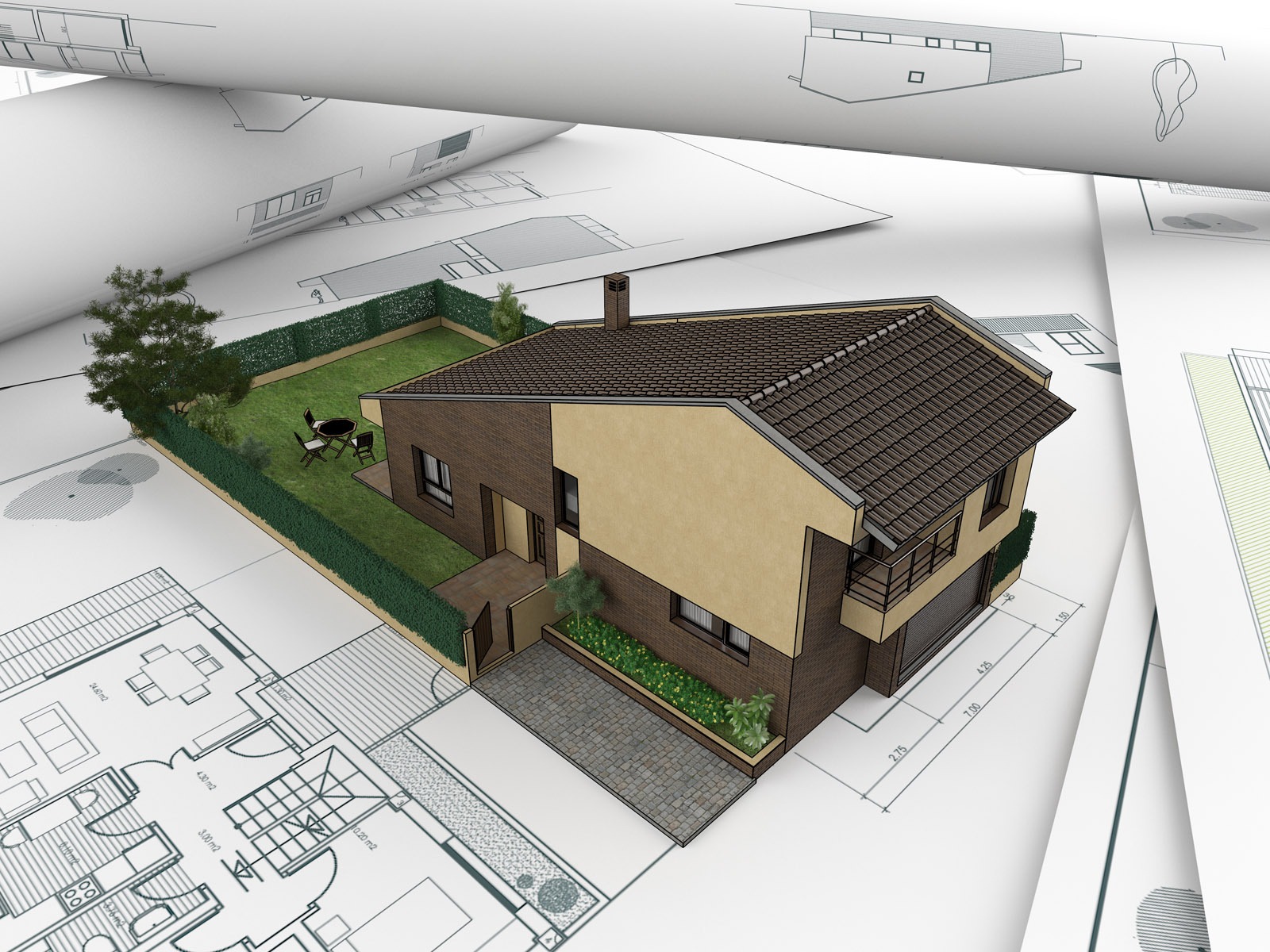 3D Architectural Design Wallpaper (1) #14 - 1600x1200