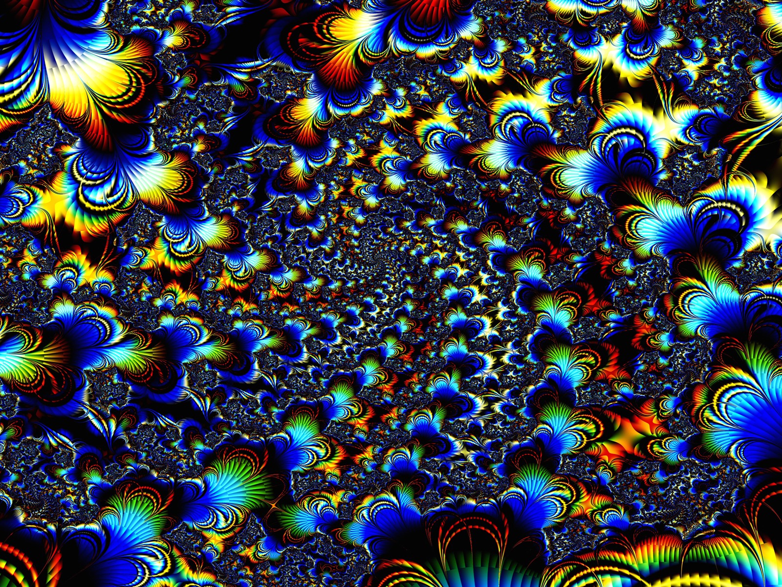 超大炫彩花紋 壁紙(二) #8 - 1600x1200