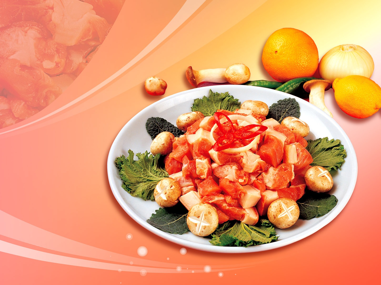 Gourmet dinner wallpaper (11) #2 - 1600x1200