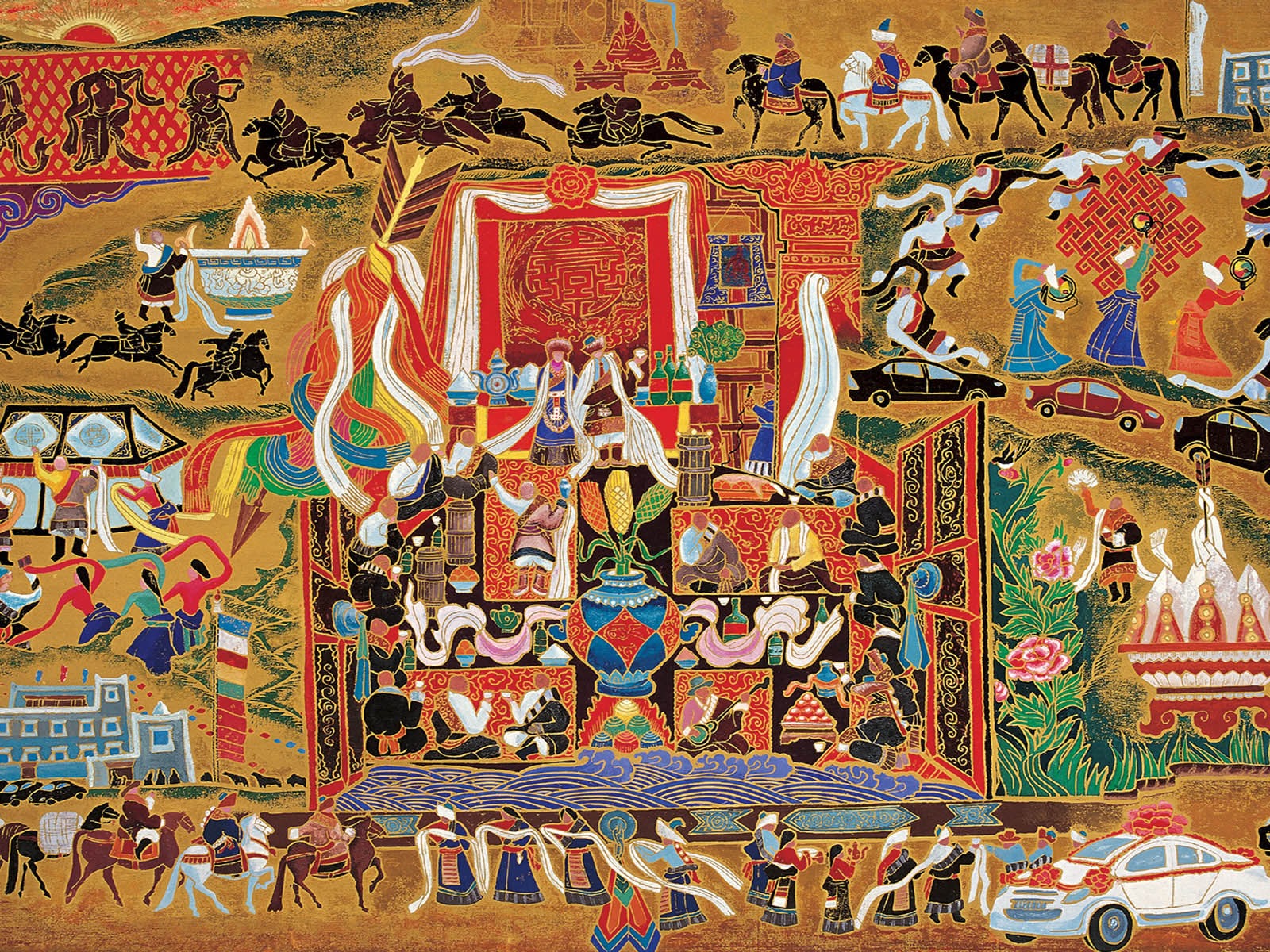 Cheung Pákistán tibetské tisk tapetu (2) #20 - 1600x1200