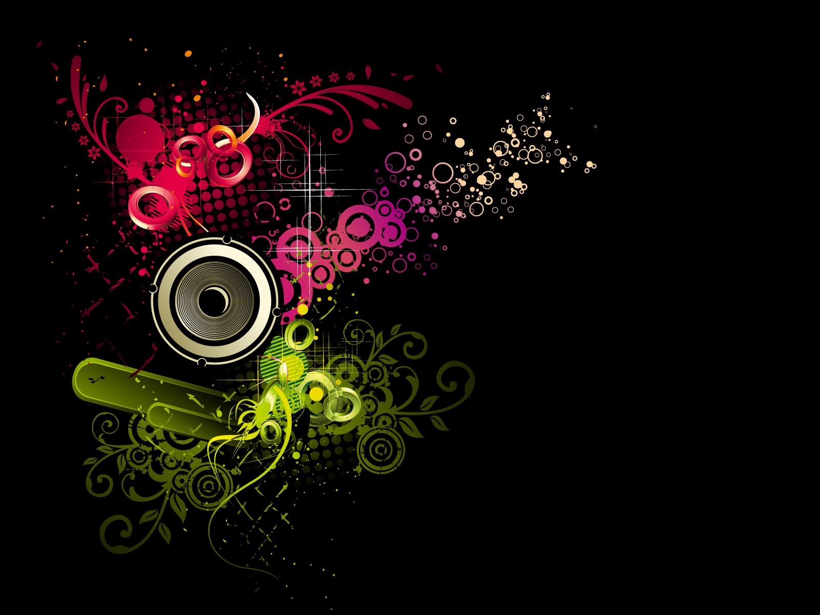 Vector musikalische Thema Wallpaper (1) #8 - 1600x1200