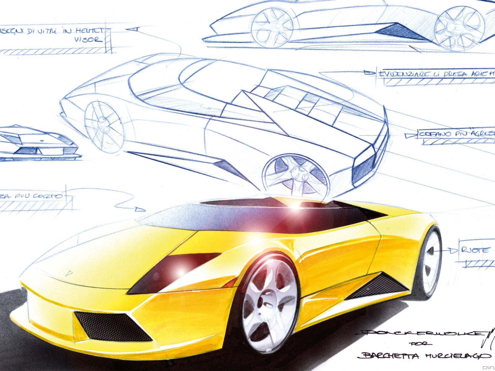 Lamborghini Murcielago Roadster - 2004 蘭博基尼 #43 - 1600x1200