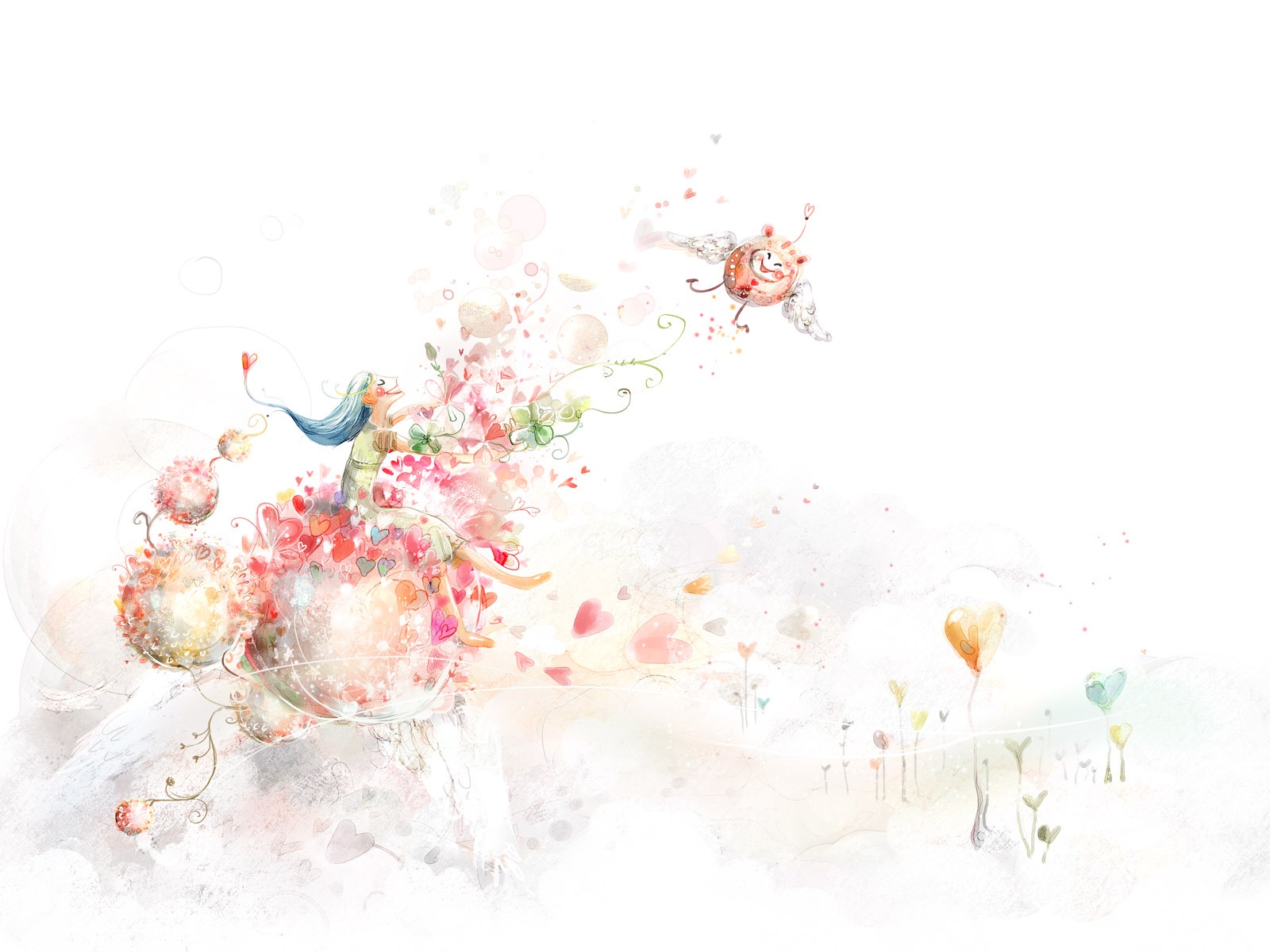 手繪夢幻風光 壁紙(九) #20 - 1600x1200