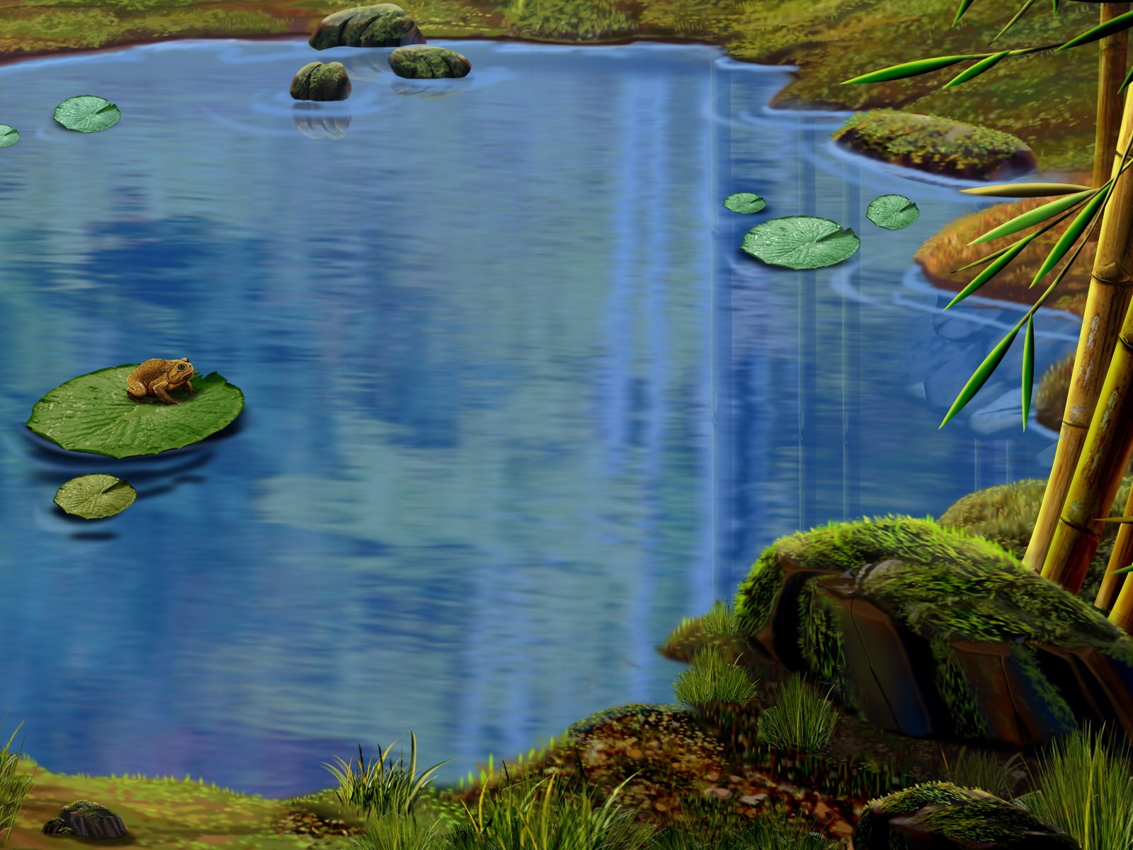 Colorido fondo de pantalla pintados a mano ecología del paisaje (1) #7 - 1600x1200