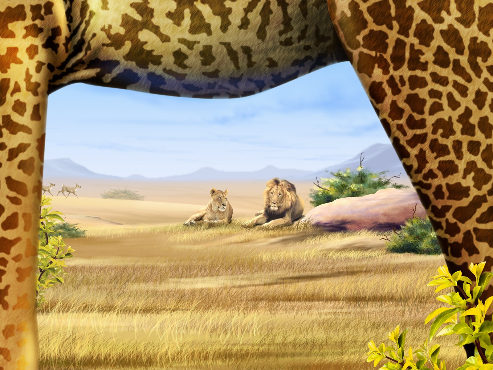 Colorido fondo de pantalla pintados a mano ecología del paisaje (3) #4 - 1600x1200